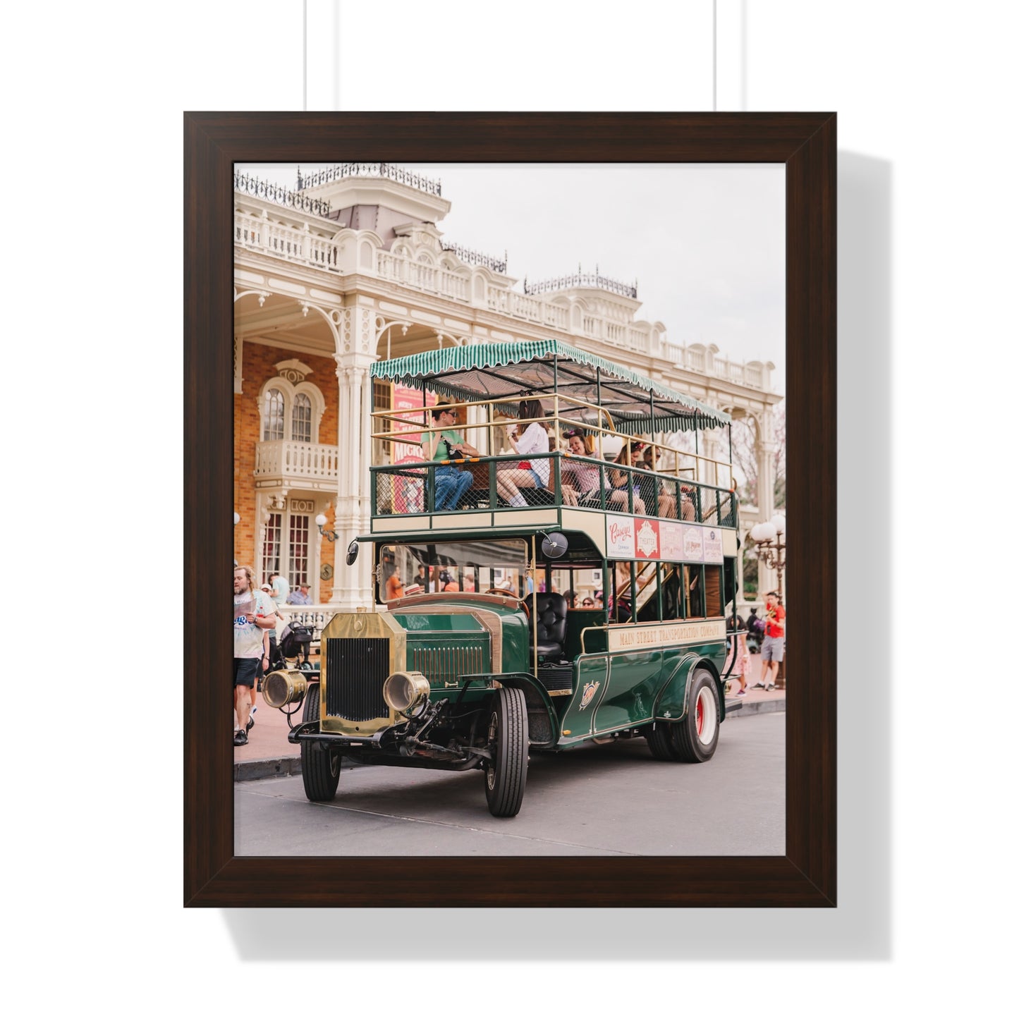 Main Street Transportation - Framed Print