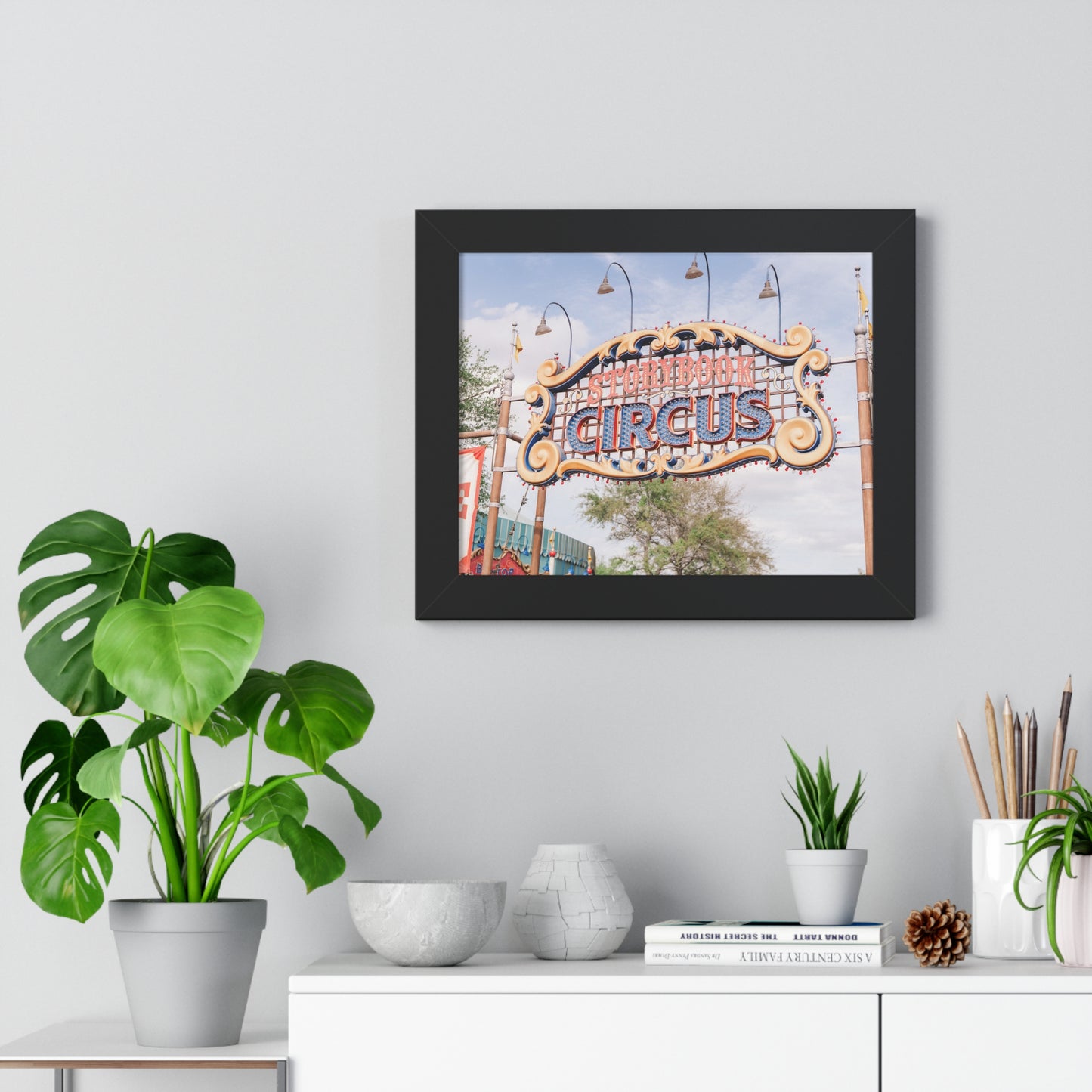 A Flying Elephant's Home - Framed Print