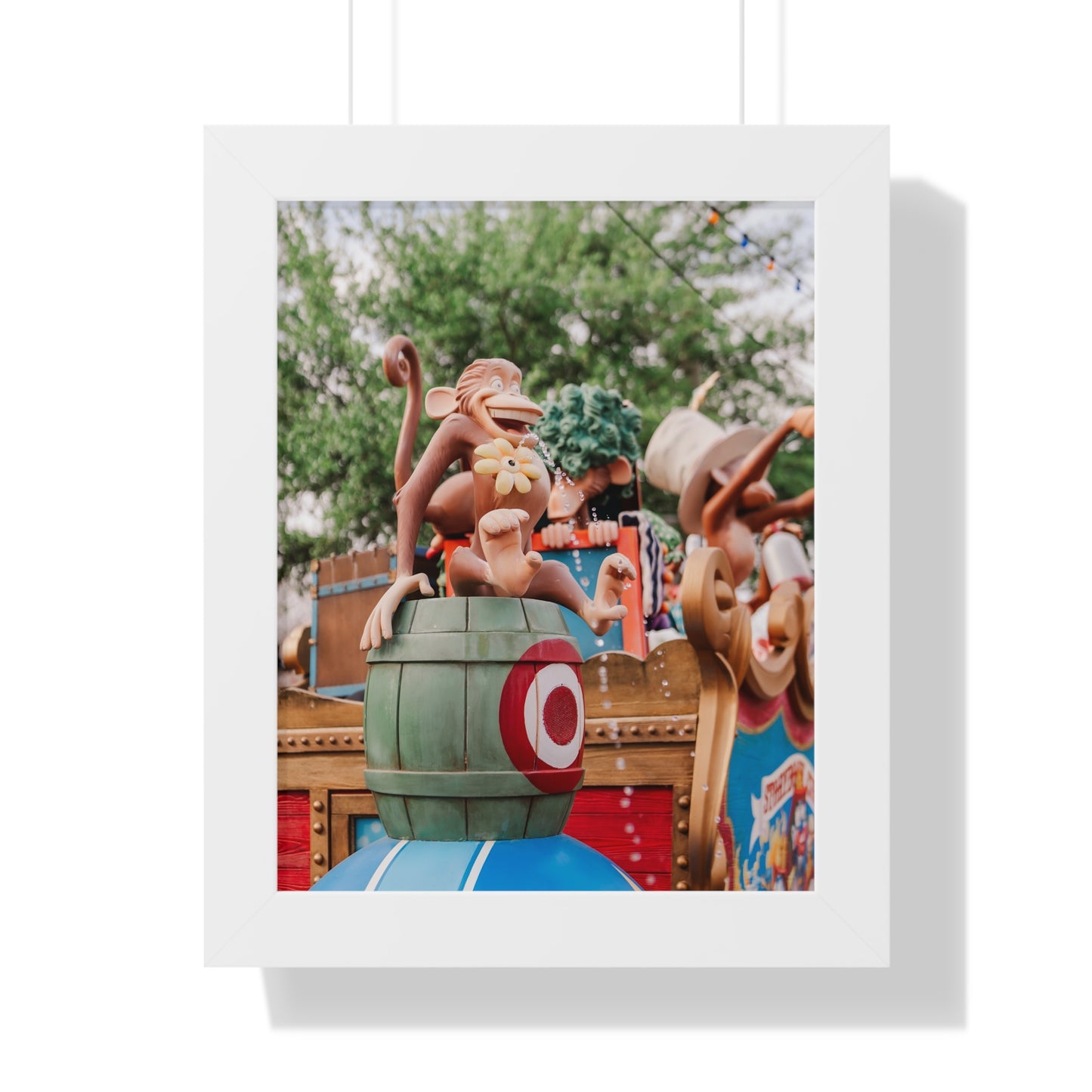 Monkey Around at the Circus - Framed Print