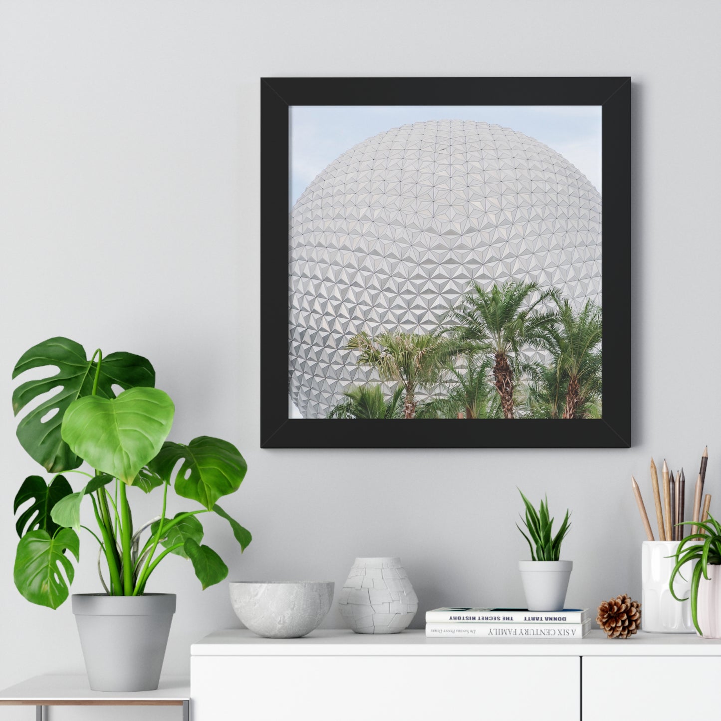 Tropical Golf Ball - Framed Print