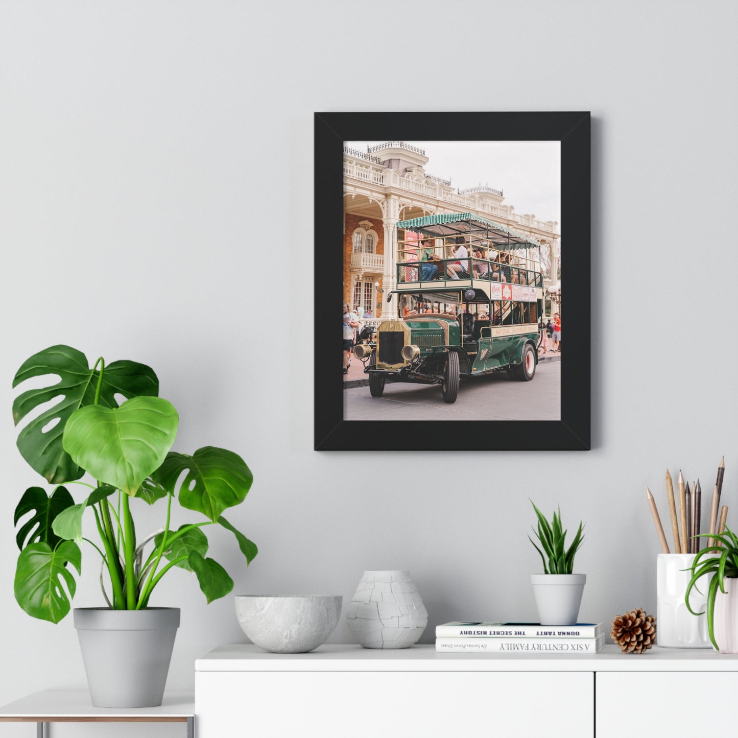 Main Street Transportation - Framed Print