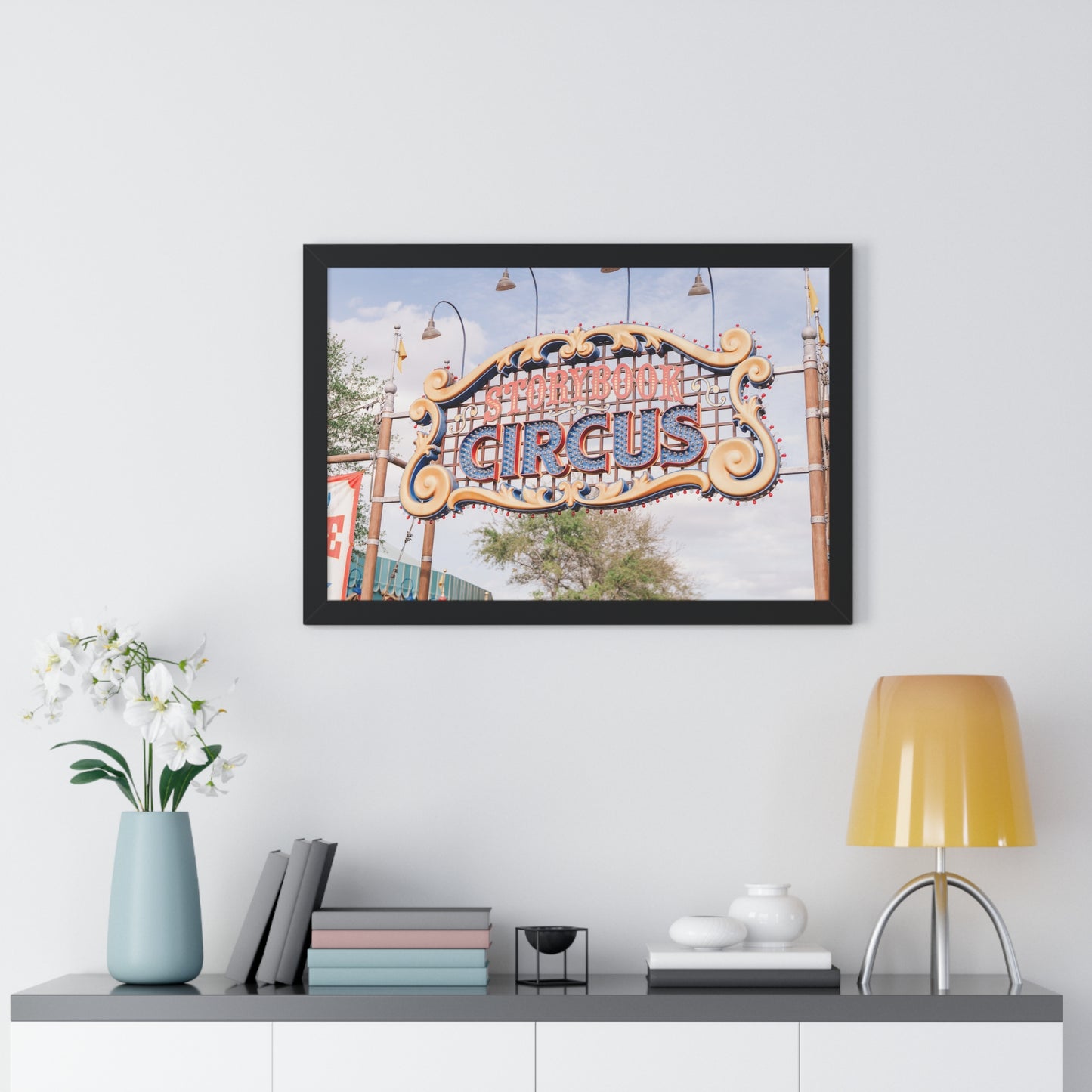 A Flying Elephant's Home - Framed Print