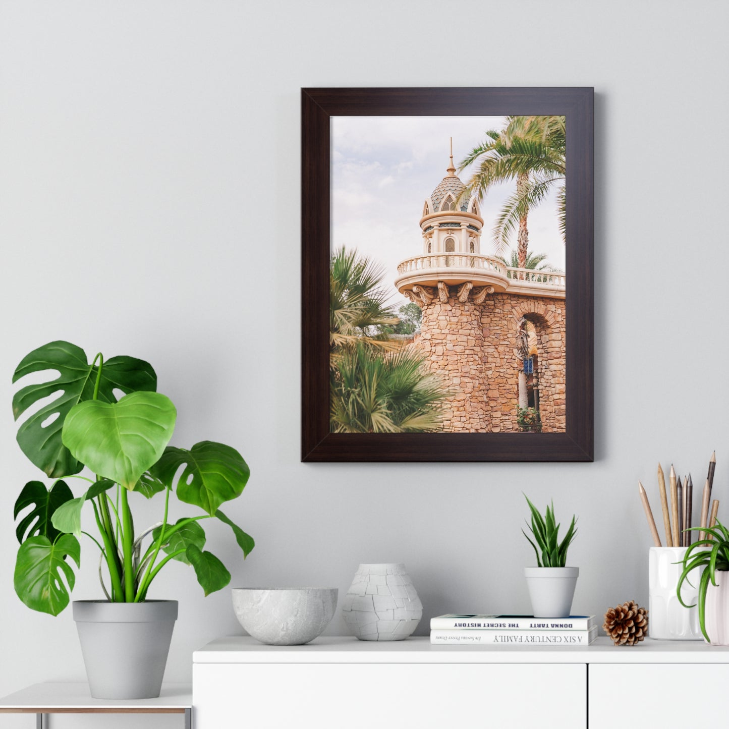 Mermaid's Castle Pillar - Framed Print