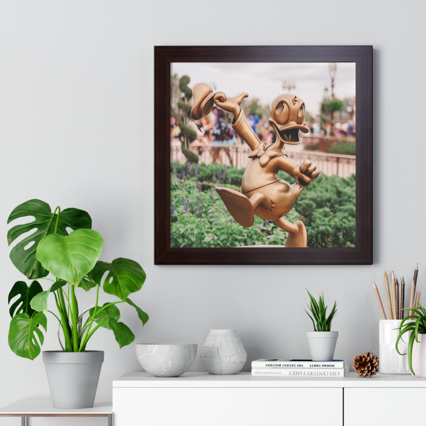 Golden Angry Duck - Framed Print