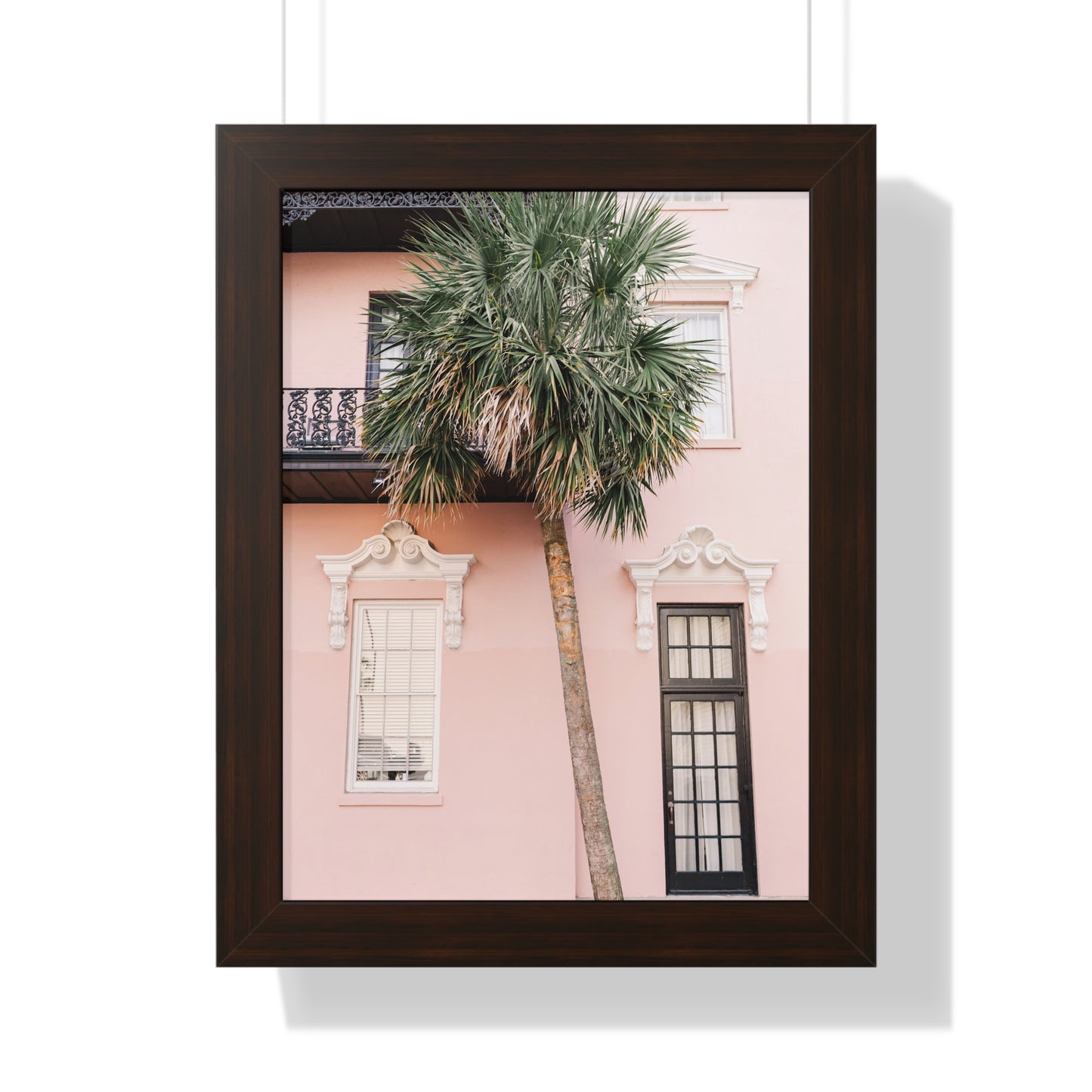 Pink Palmetto - Framed Print