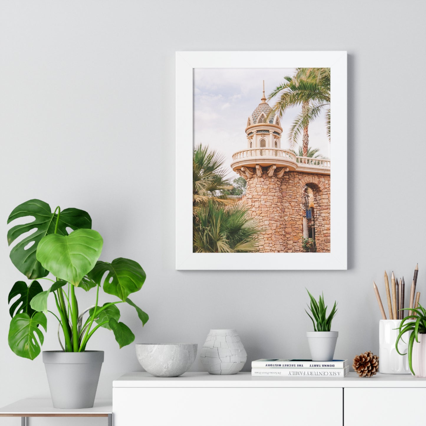 Mermaid's Castle Pillar - Framed Print