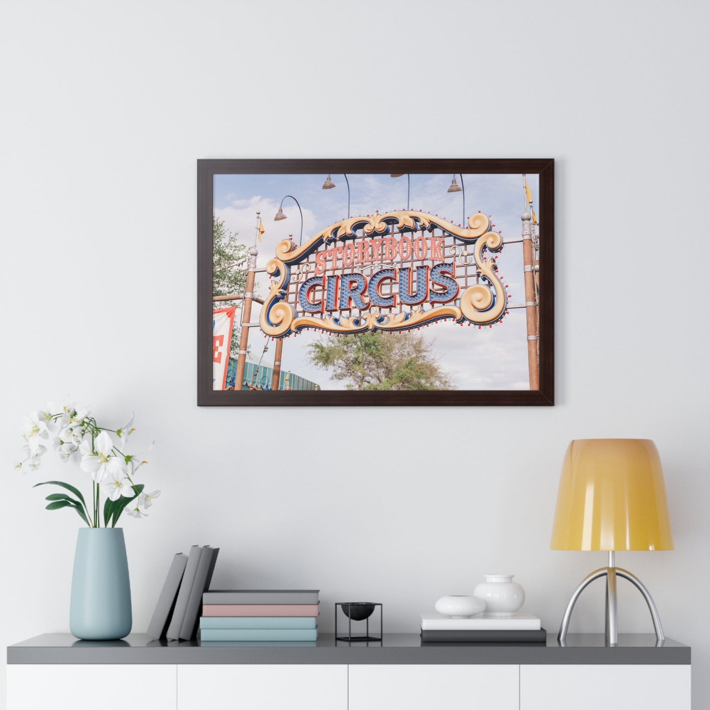 A Flying Elephant's Home - Framed Print