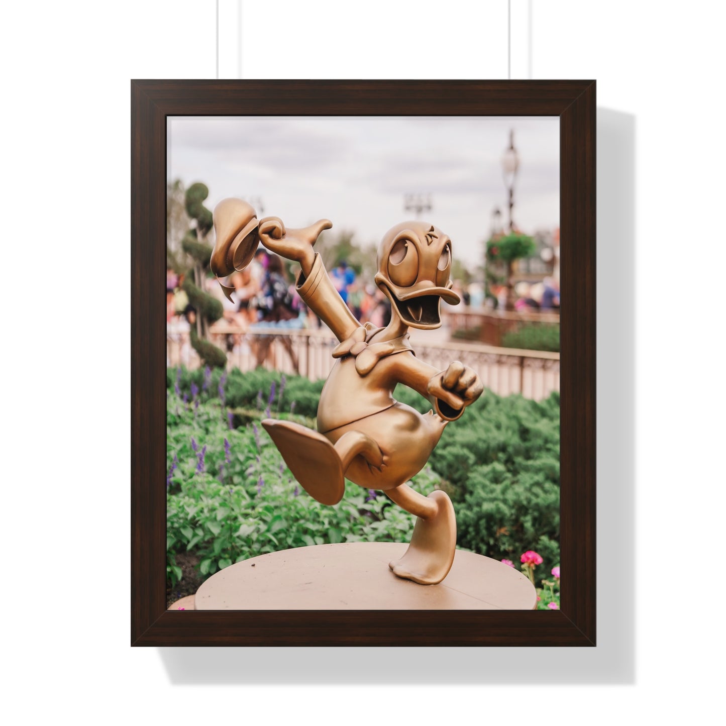 Golden Angry Duck - Framed Print