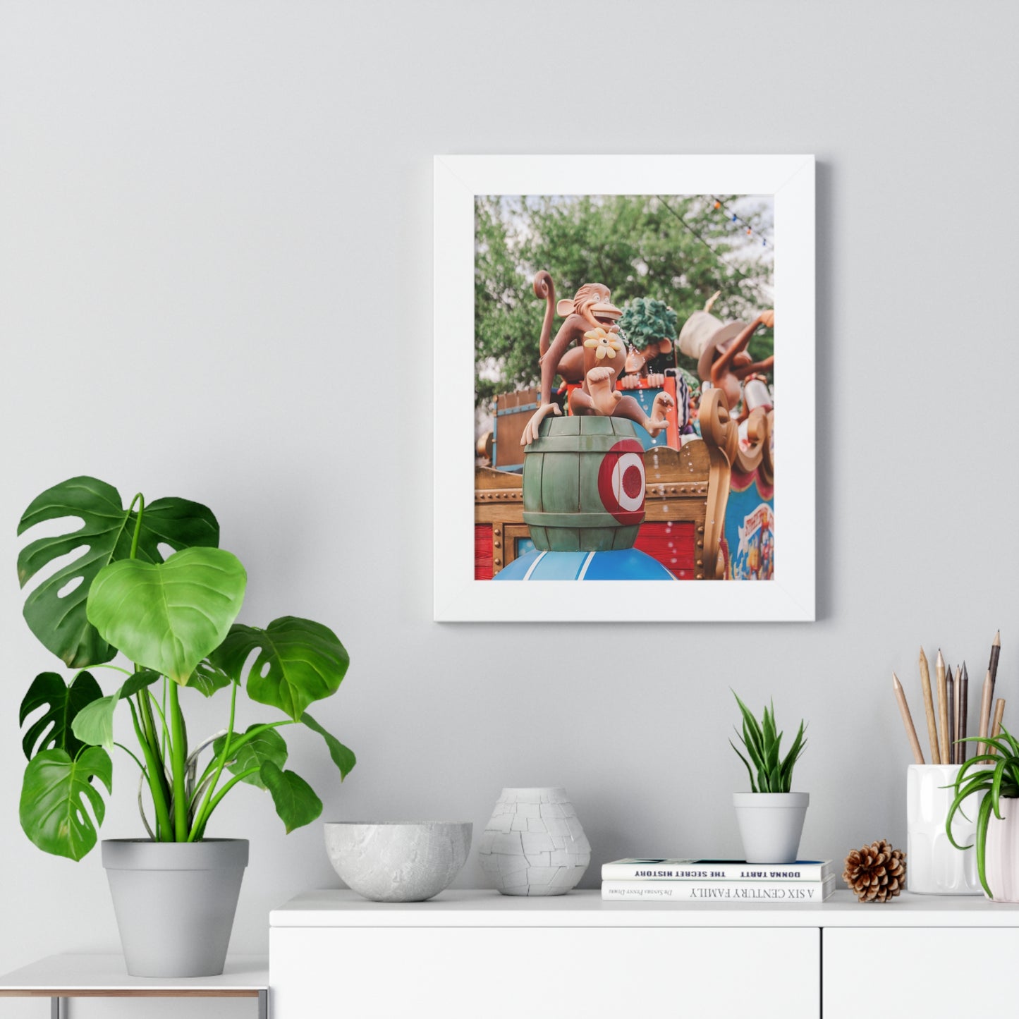 Monkey Around at the Circus - Framed Print