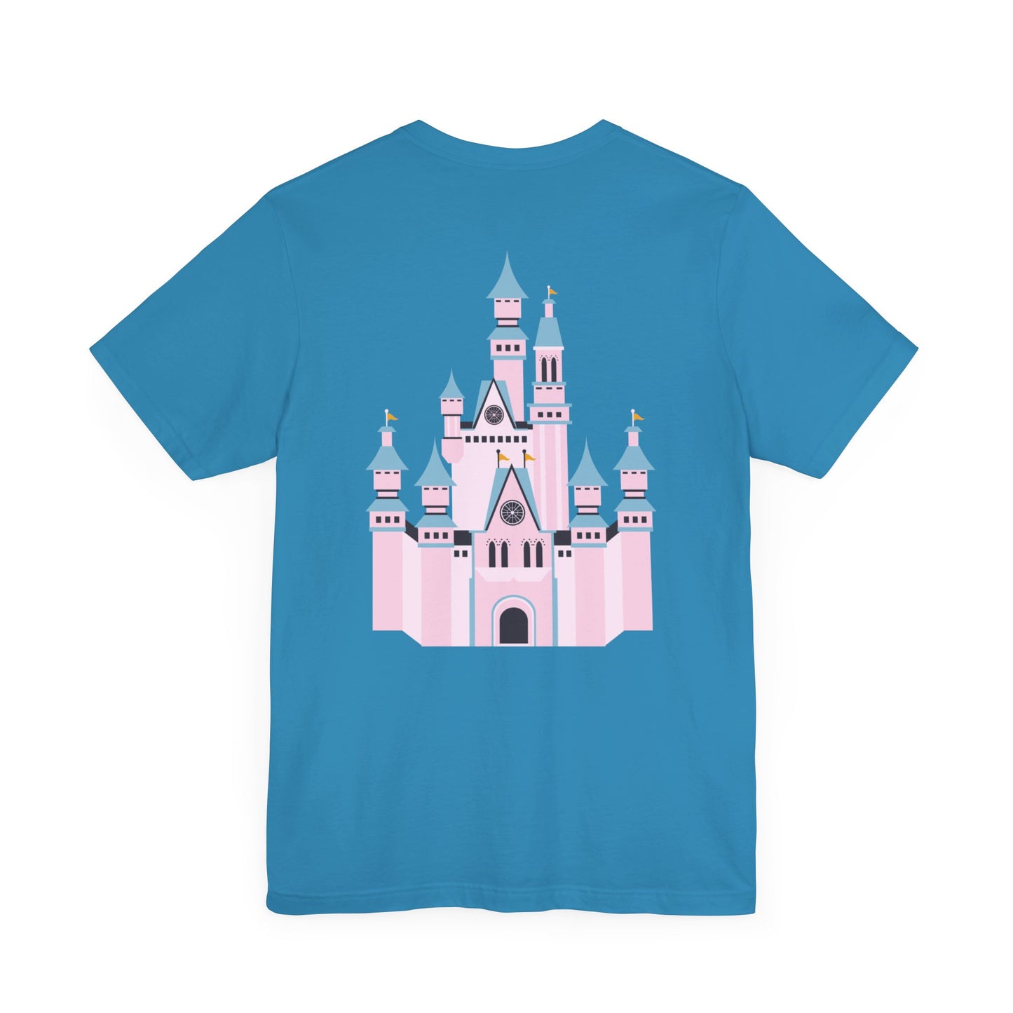 Pink Castle with Mickey on Front T-Shirt