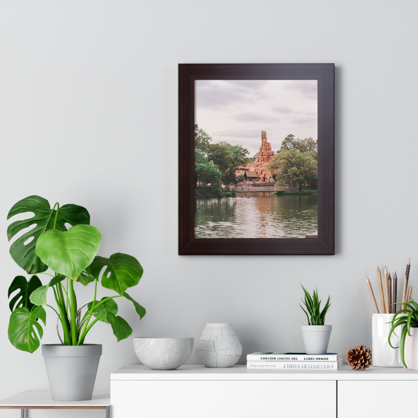 Large Thunder Mountain - Framed Print