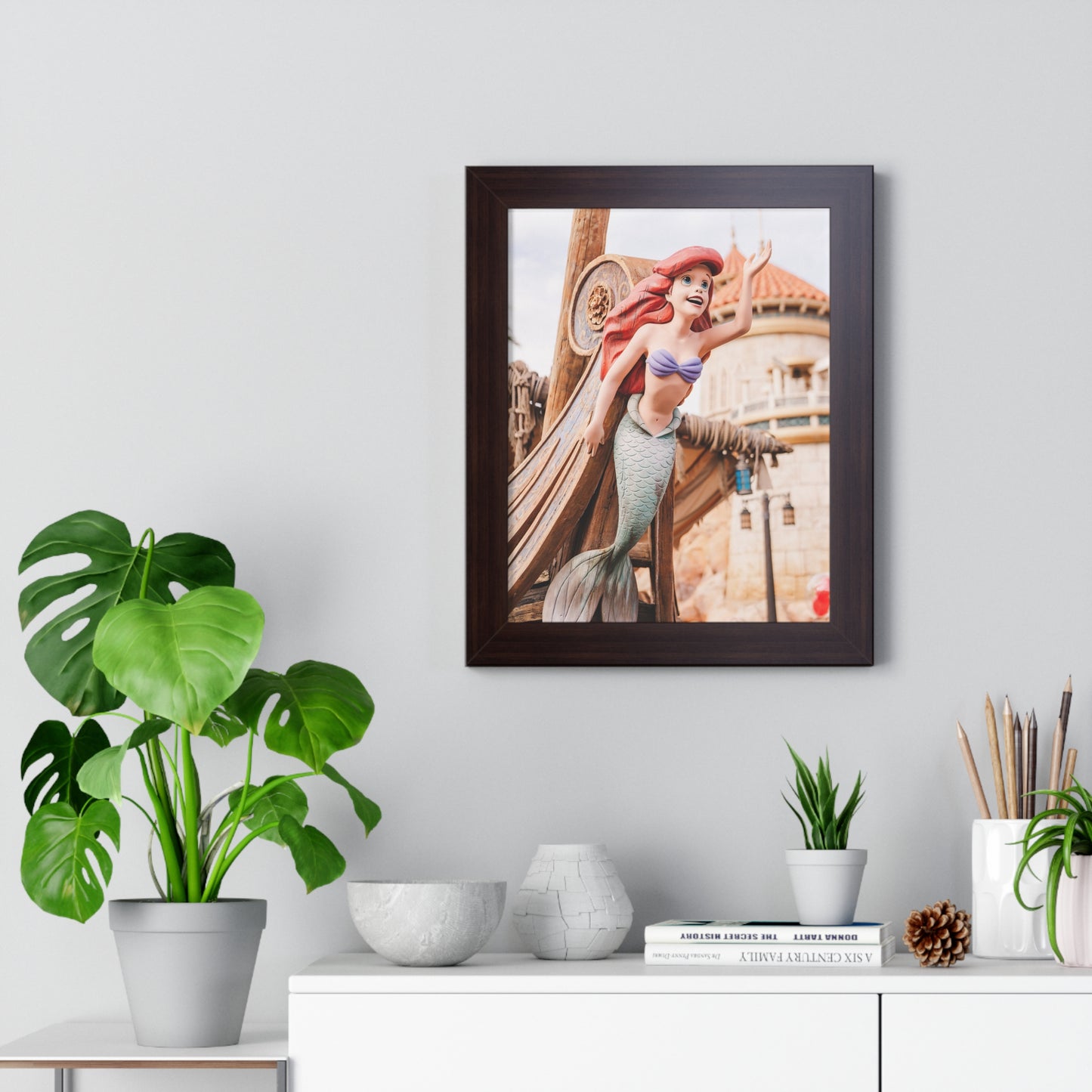 Mermaid Ship - Framed Print