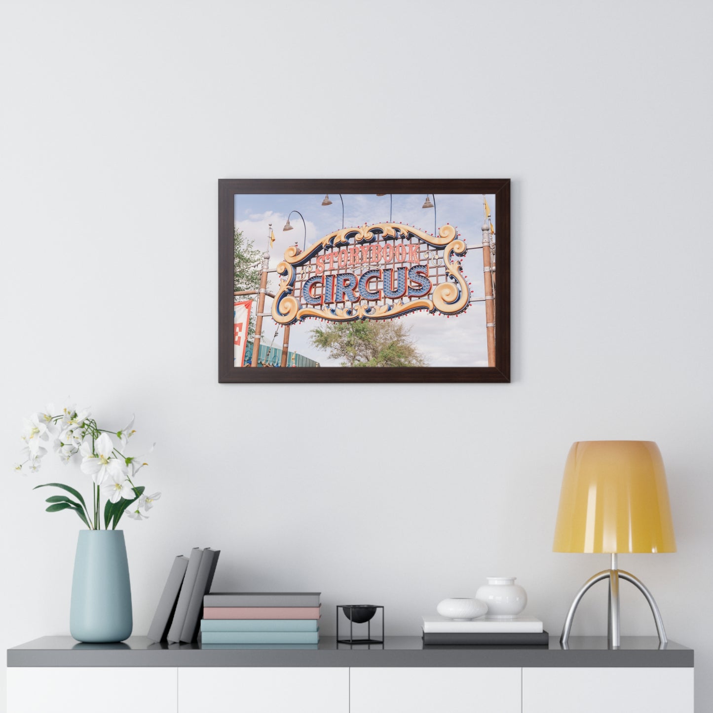 A Flying Elephant's Home - Framed Print