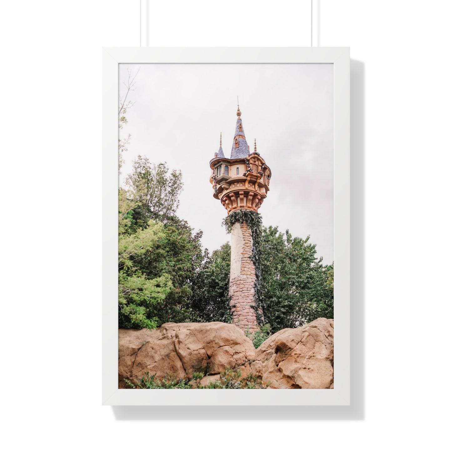 Golden Hair Tower - Framed Print