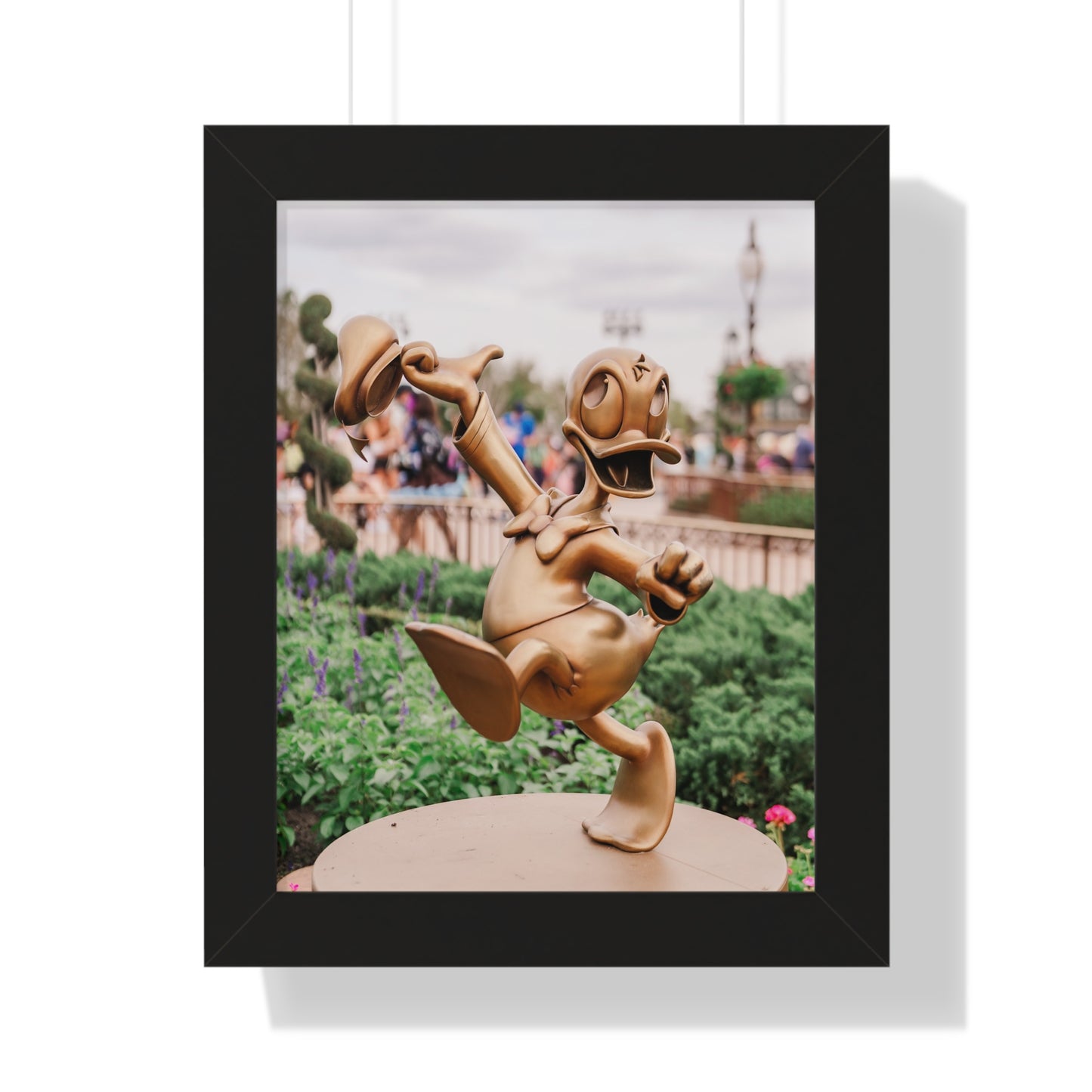 Golden Angry Duck - Framed Print