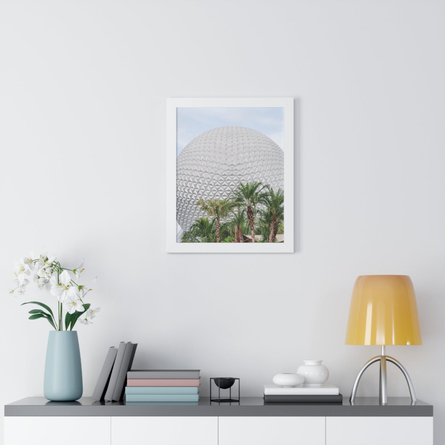 Tropical Golf Ball - Framed Print