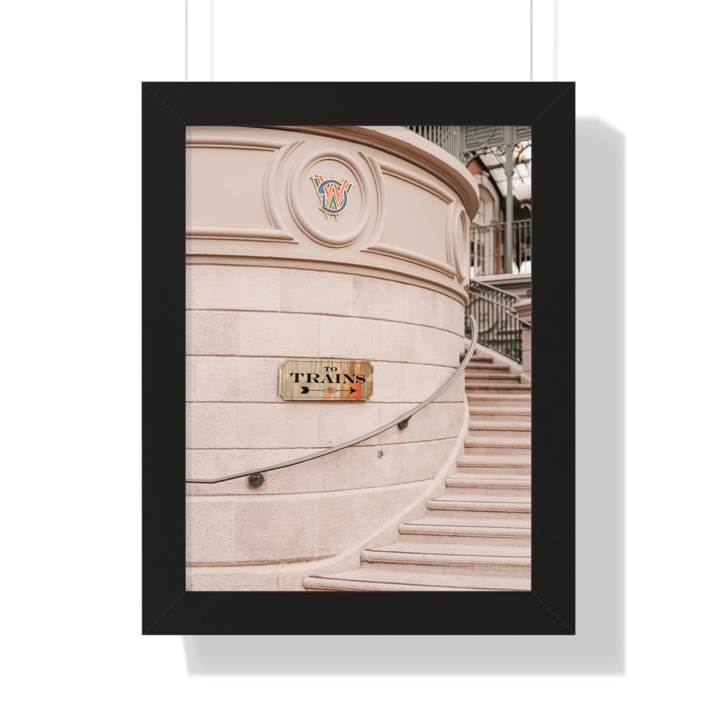 To Trains - Framed Print