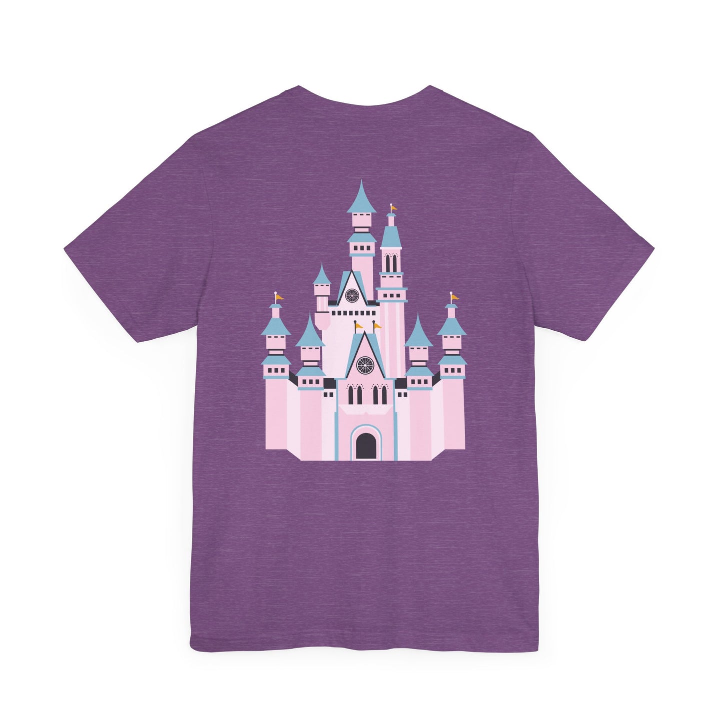 Pink Castle with Mickey on Front T-Shirt