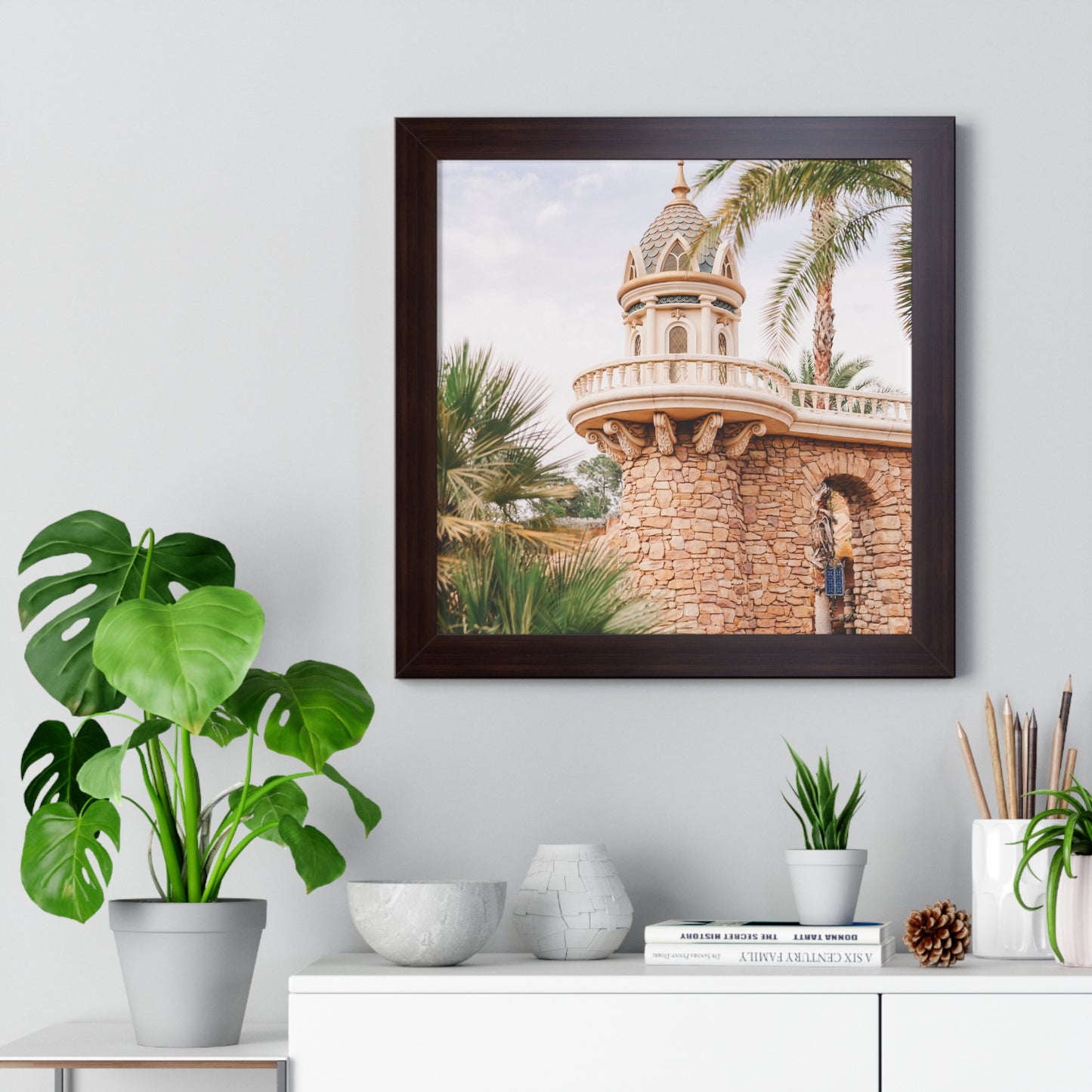 Mermaid's Castle Pillar - Framed Print