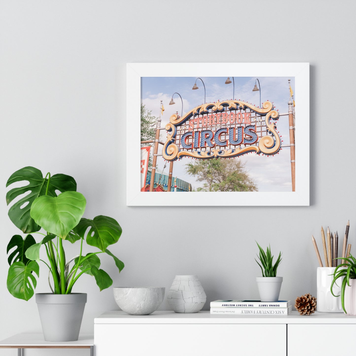 A Flying Elephant's Home - Framed Print