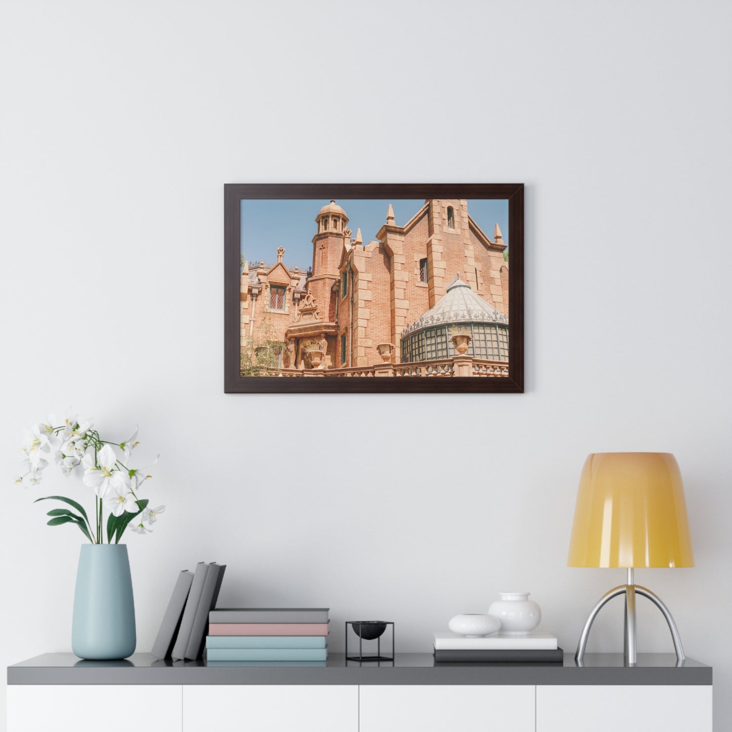 A Spooky Mansion - Framed Print