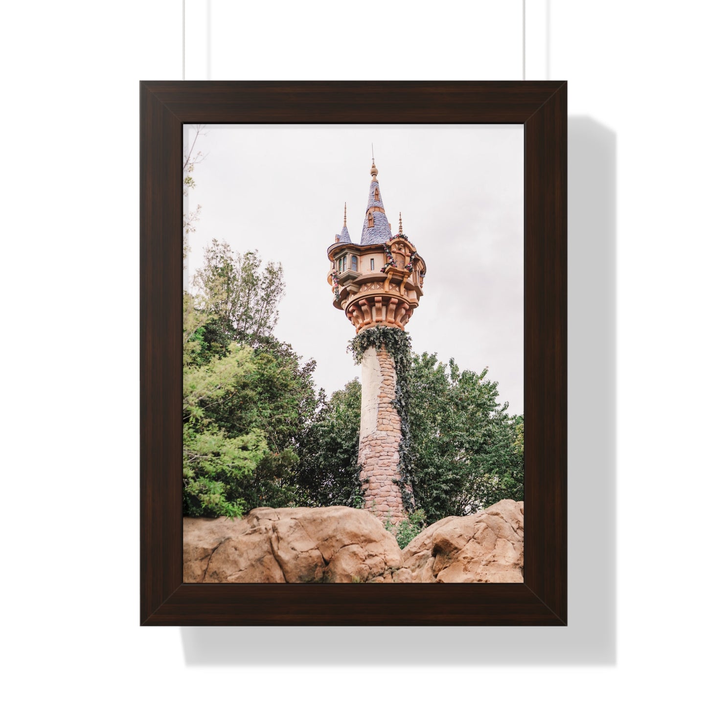 Golden Hair Tower - Framed Print