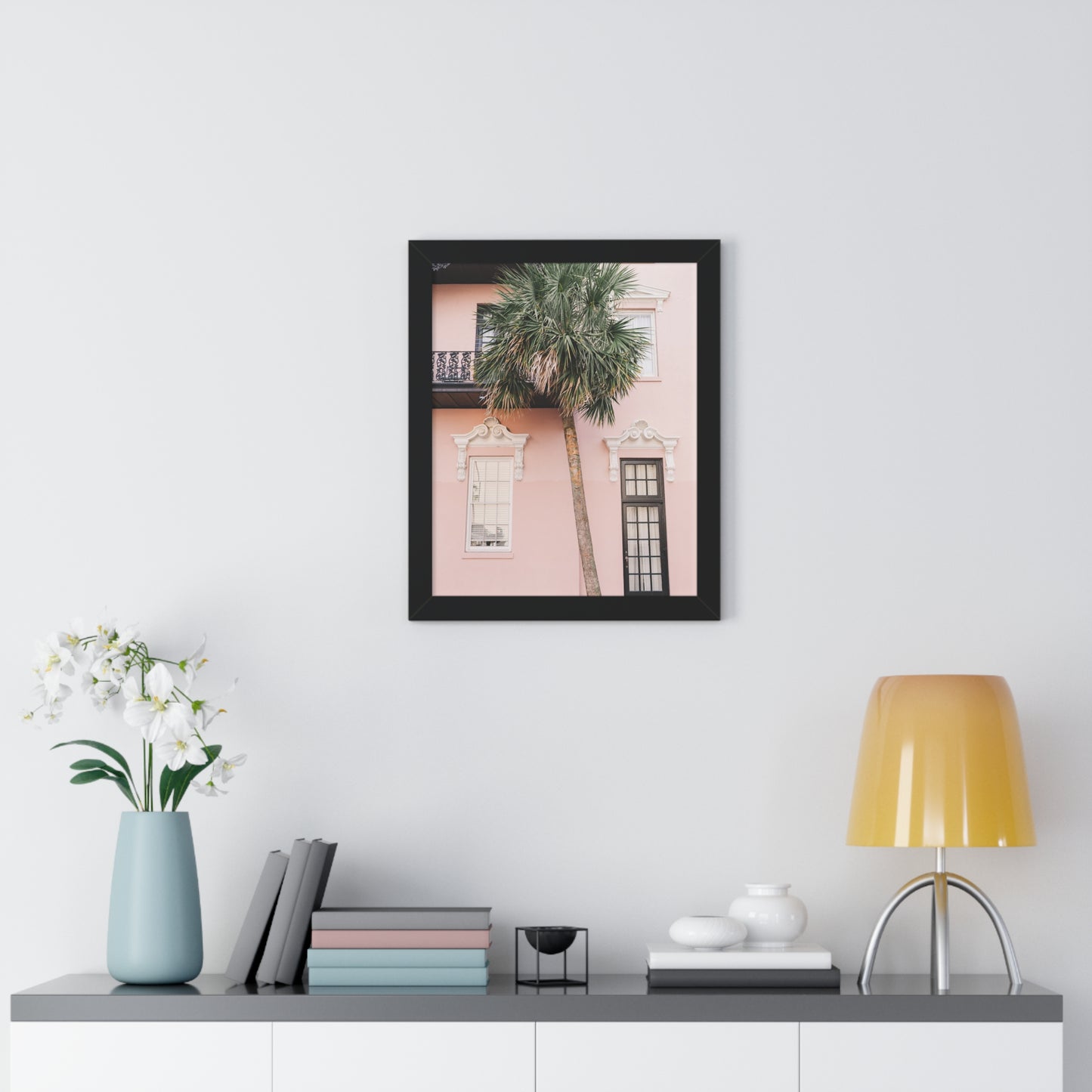 Pink Palmetto - Framed Print