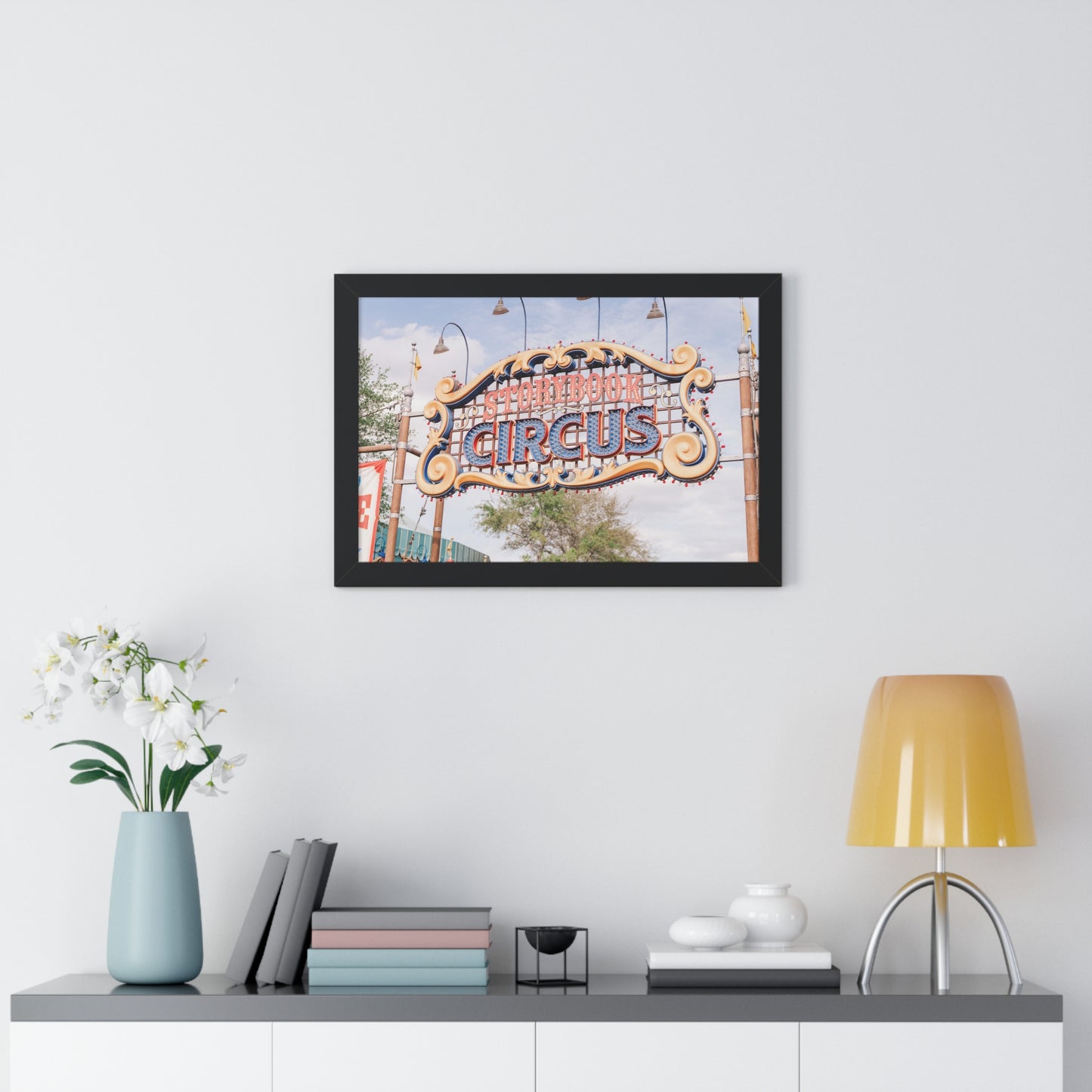 A Flying Elephant's Home - Framed Print