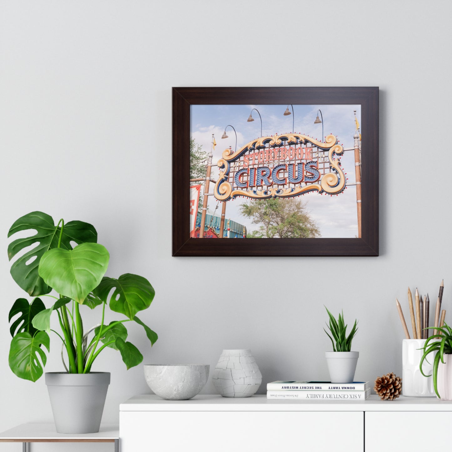 A Flying Elephant's Home - Framed Print