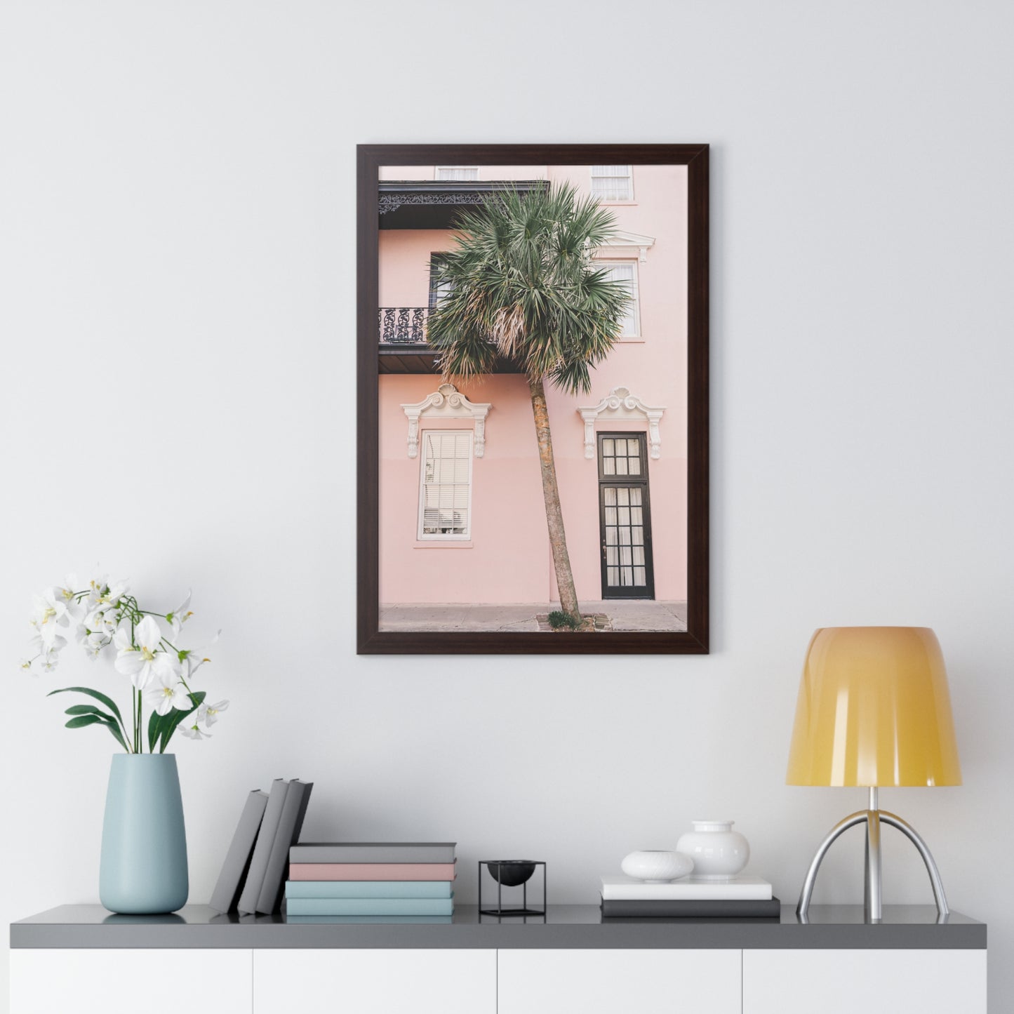 Pink Palmetto - Framed Print