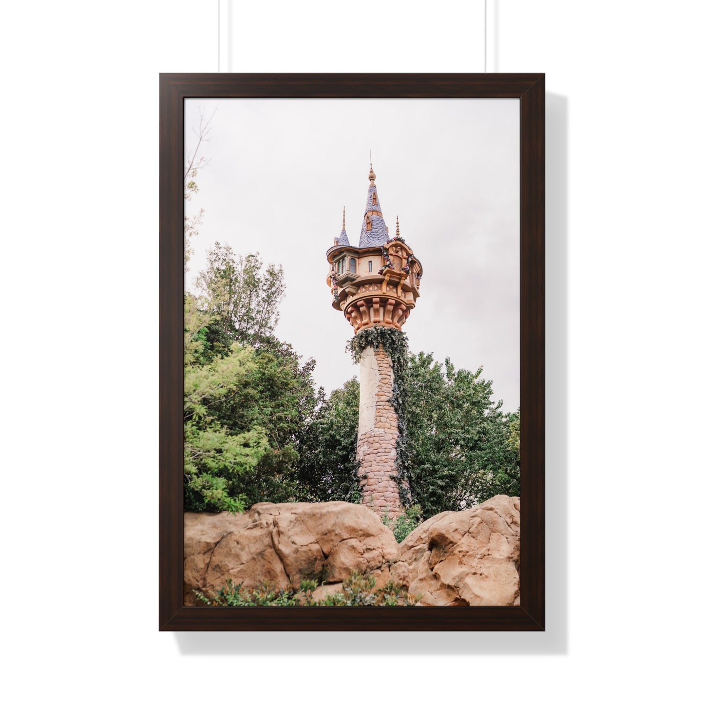 Golden Hair Tower - Framed Print