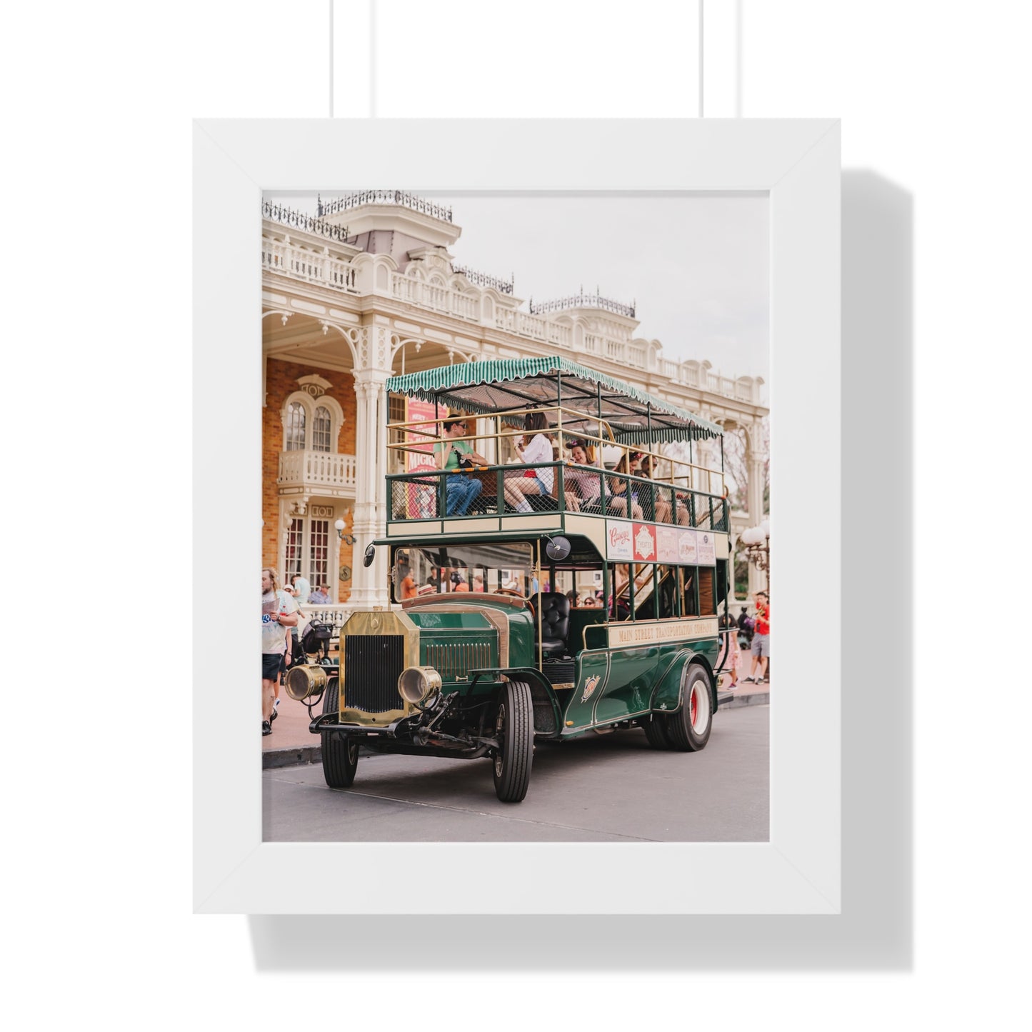 Main Street Transportation - Framed Print