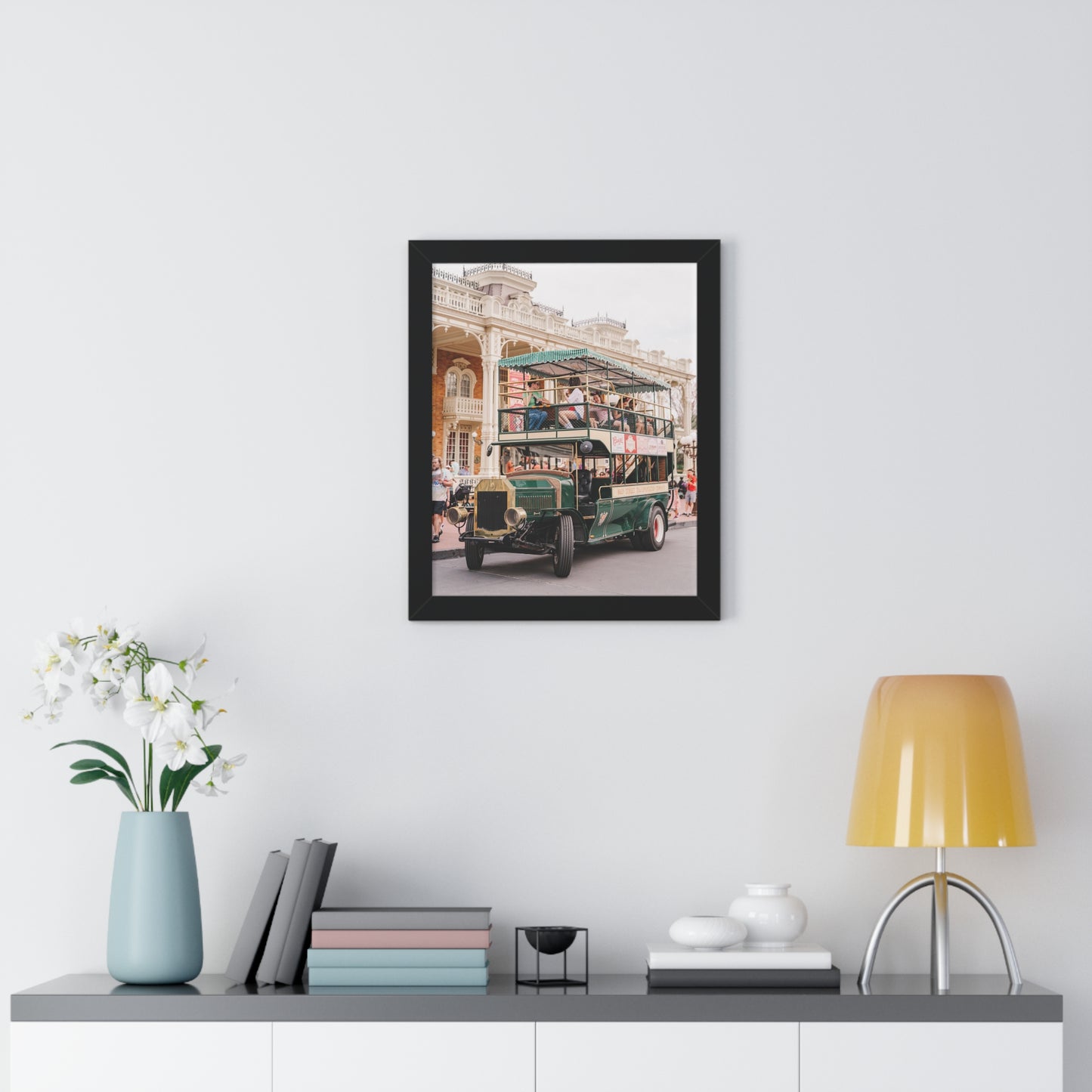 Main Street Transportation - Framed Print