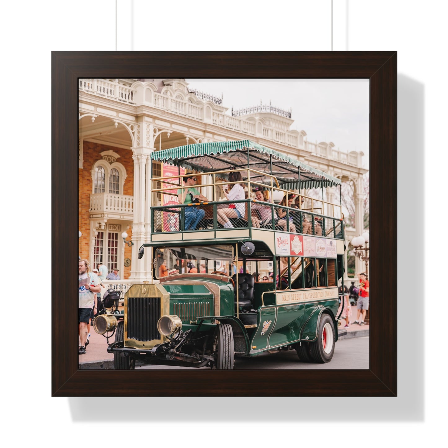 Main Street Transportation - Framed Print