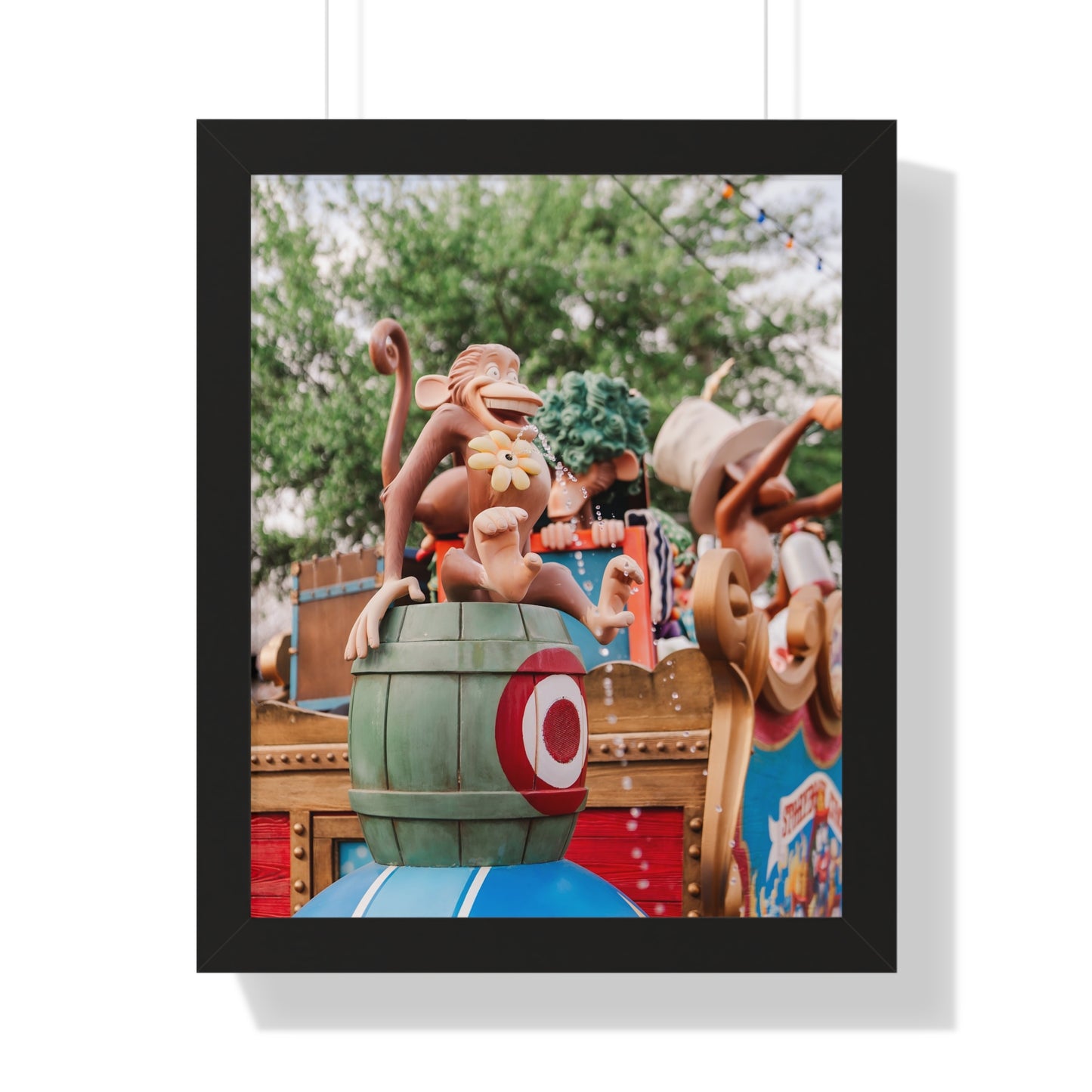 Monkey Around at the Circus - Framed Print