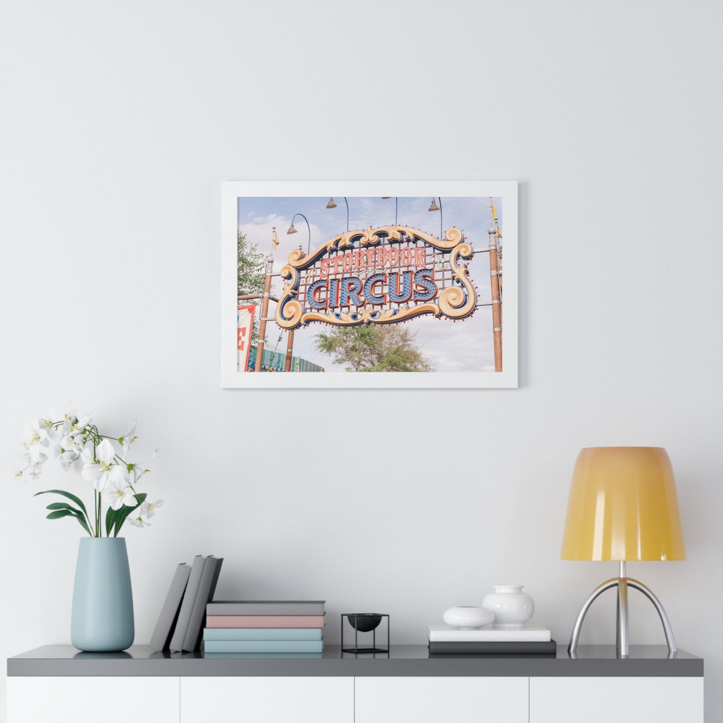 A Flying Elephant's Home - Framed Print