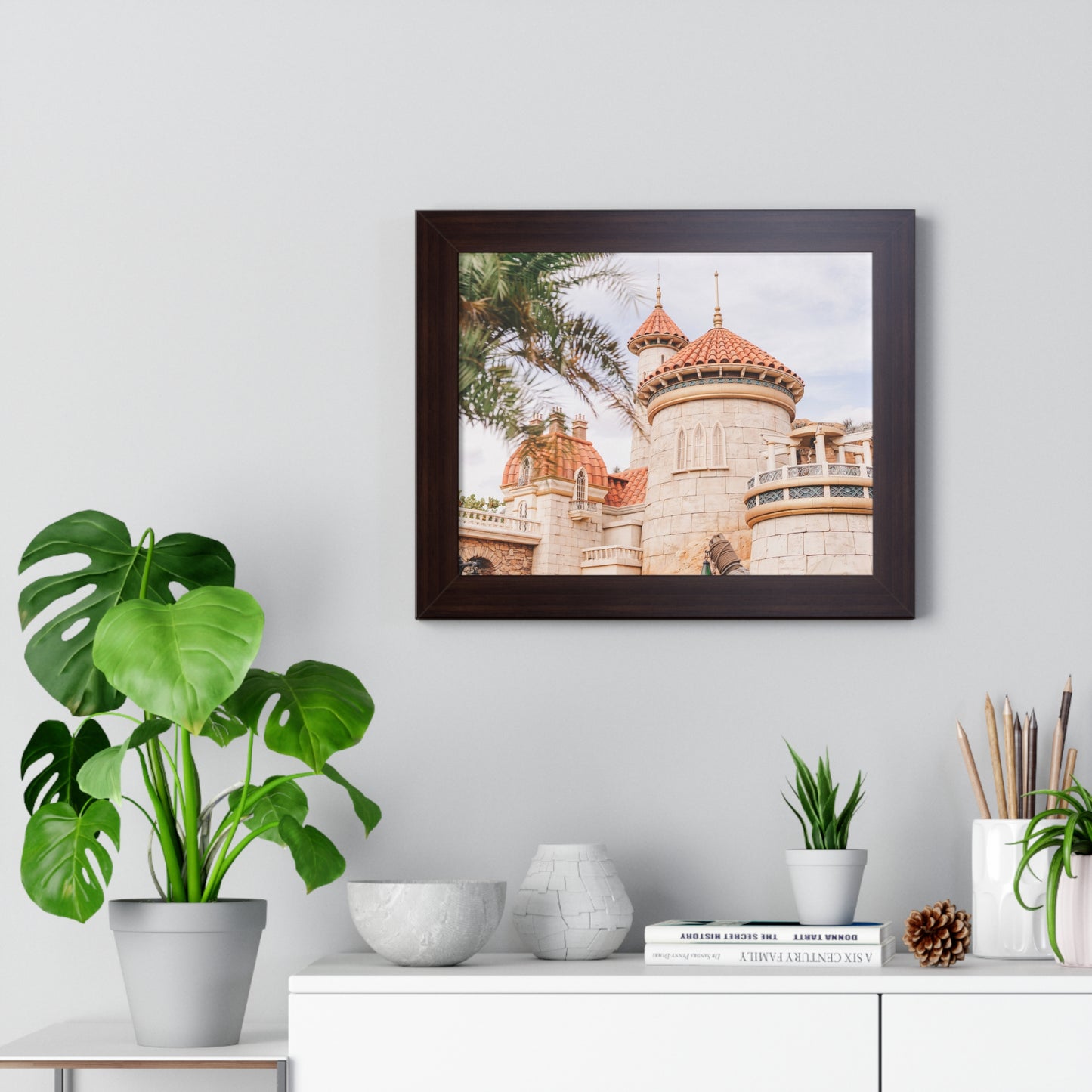 A Mermaid's Castle - Framed Print