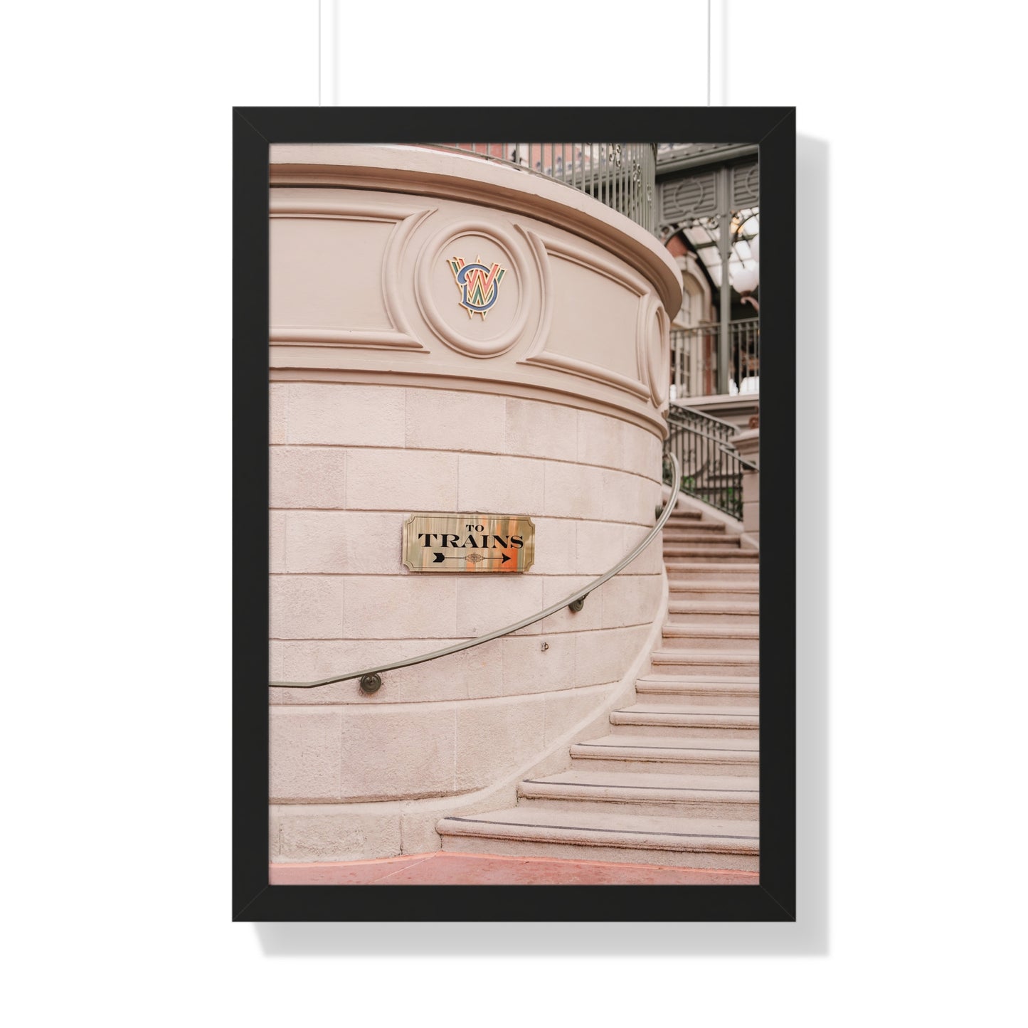 To Trains - Framed Print