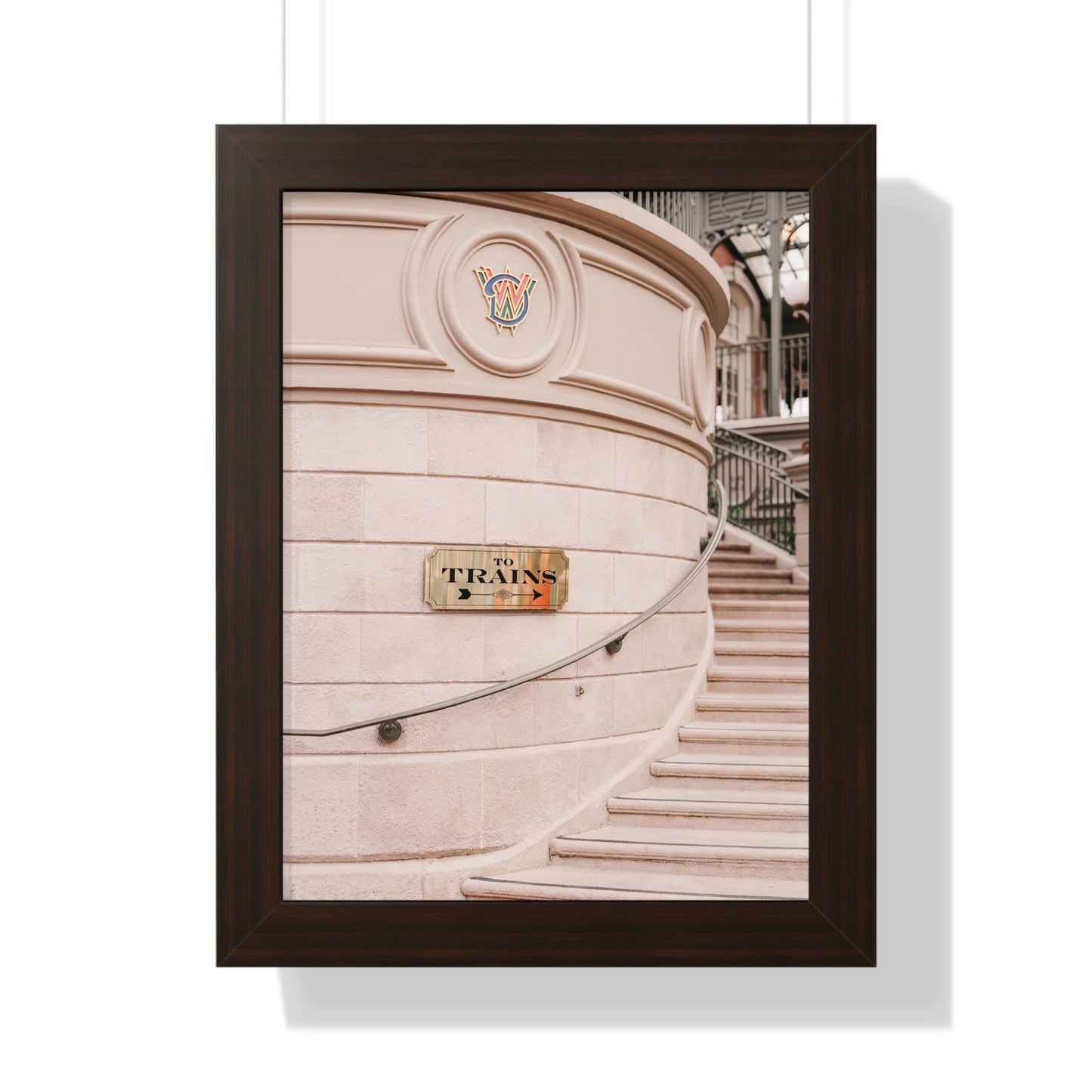 To Trains - Framed Print