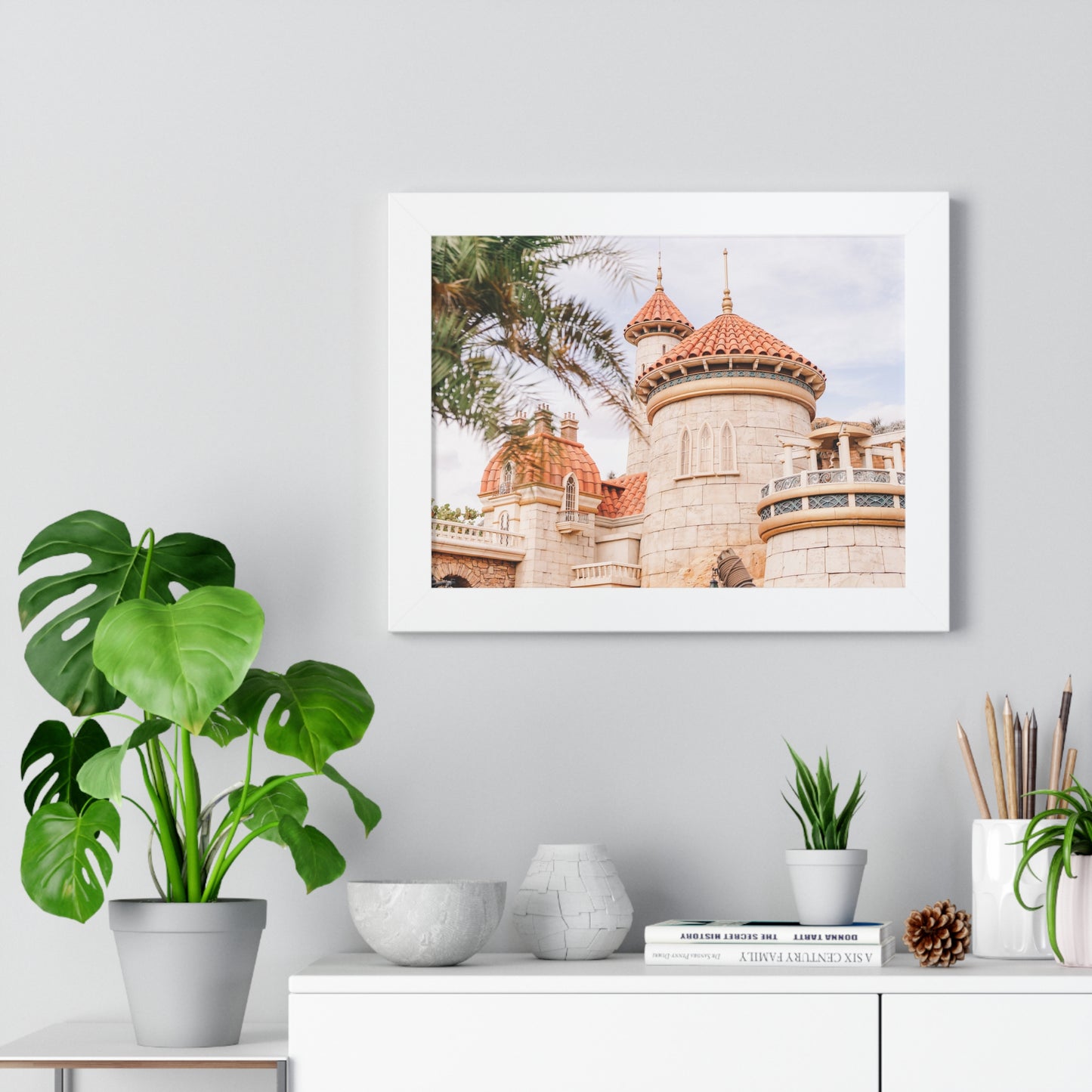 A Mermaid's Castle - Framed Print