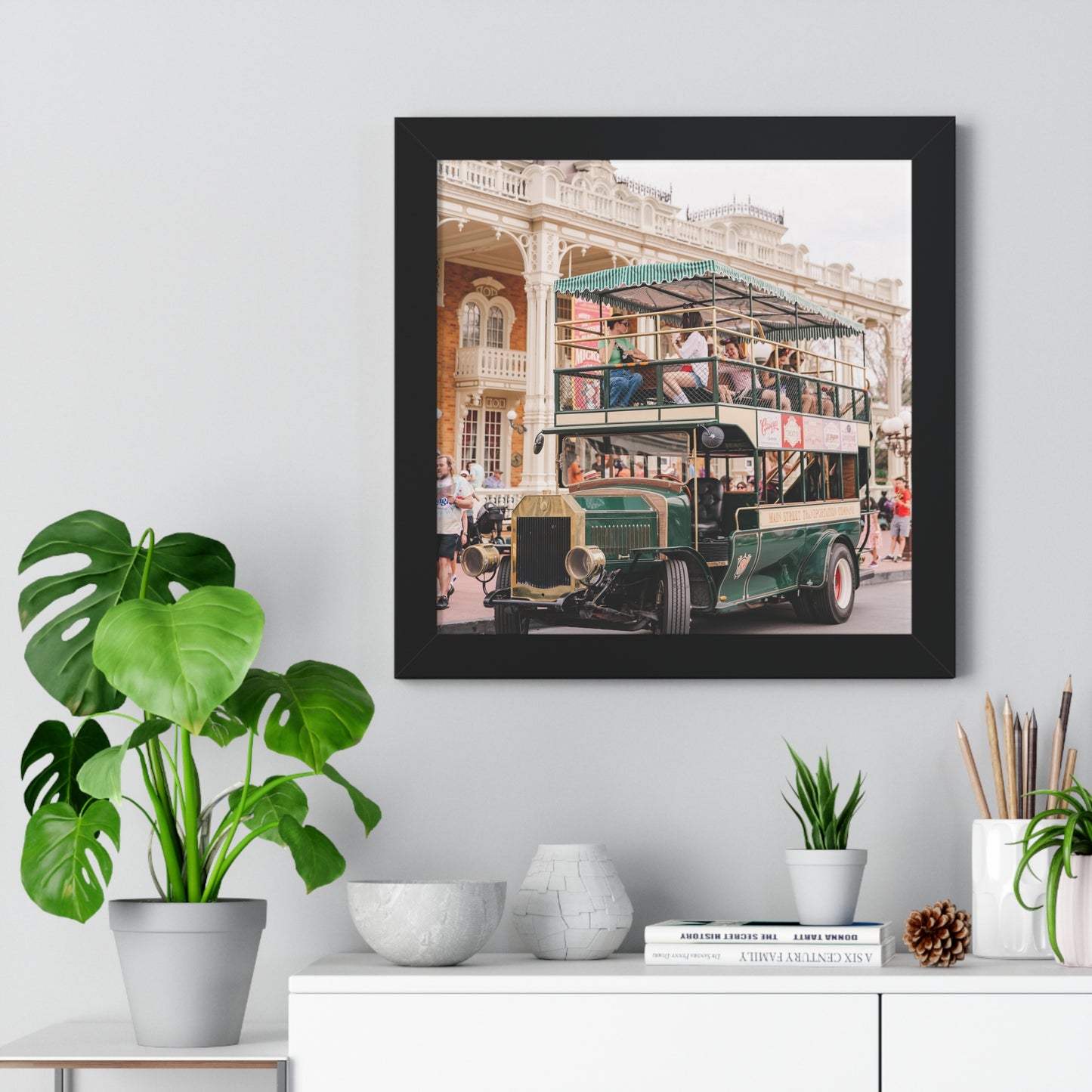 Main Street Transportation - Framed Print