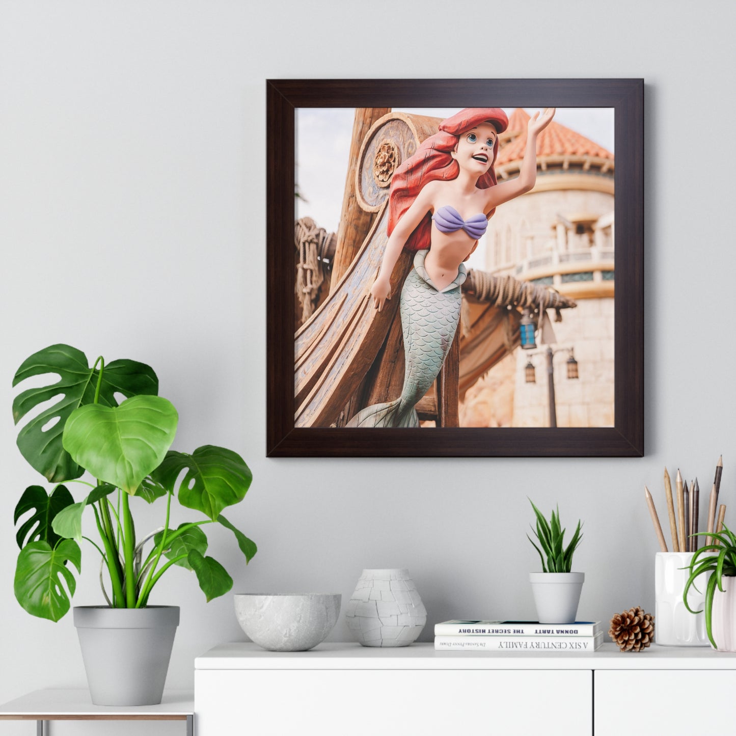 Mermaid Ship - Framed Print