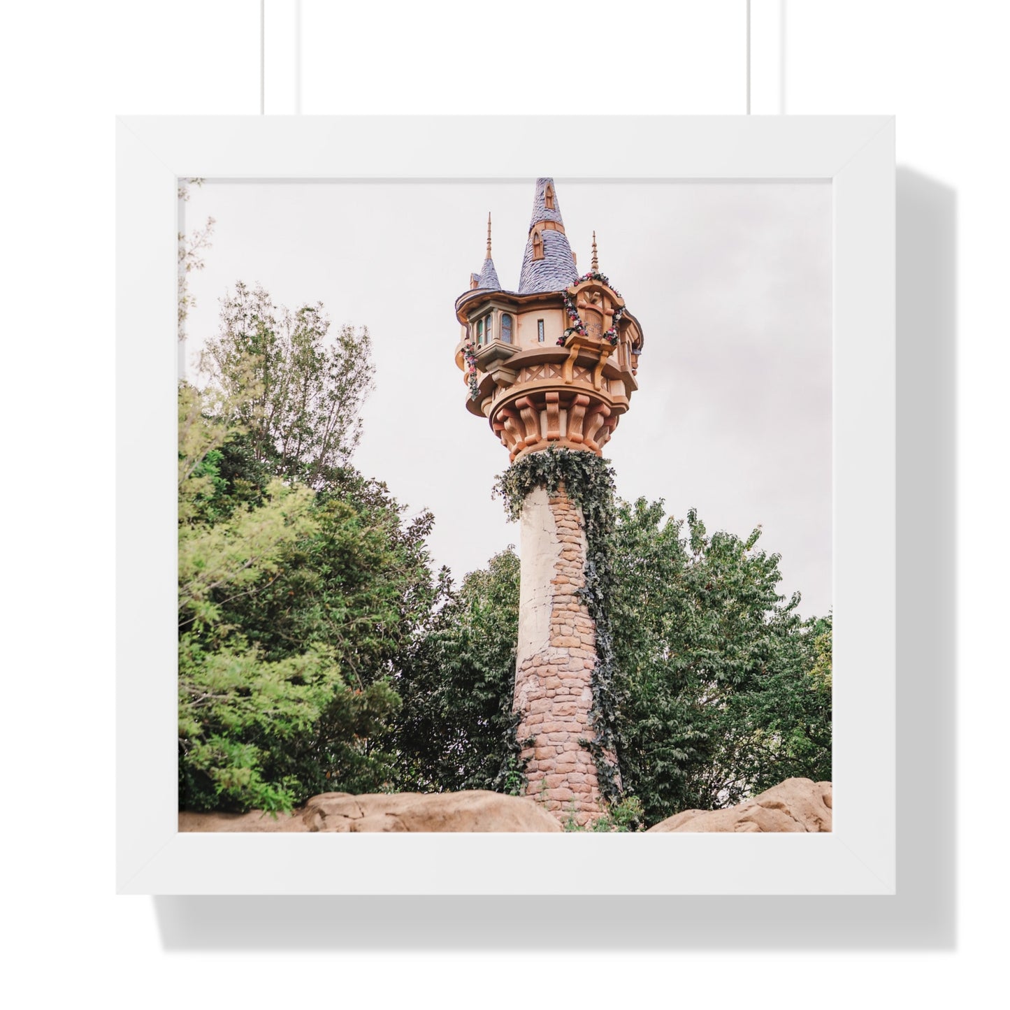 Golden Hair Tower - Framed Print