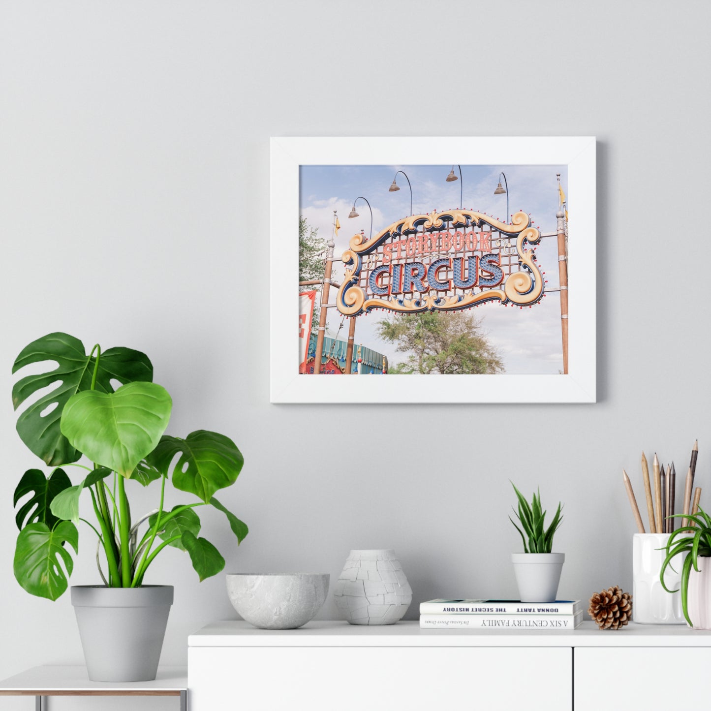 A Flying Elephant's Home - Framed Print