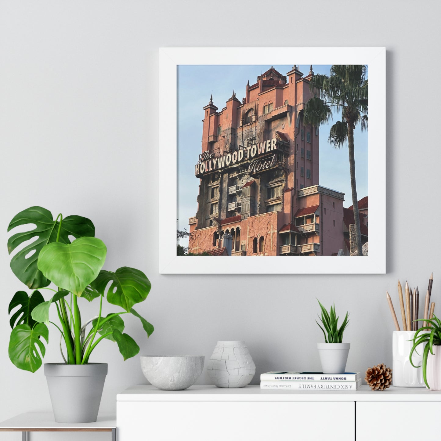 Hollywood Tower Hotel - Framed Print