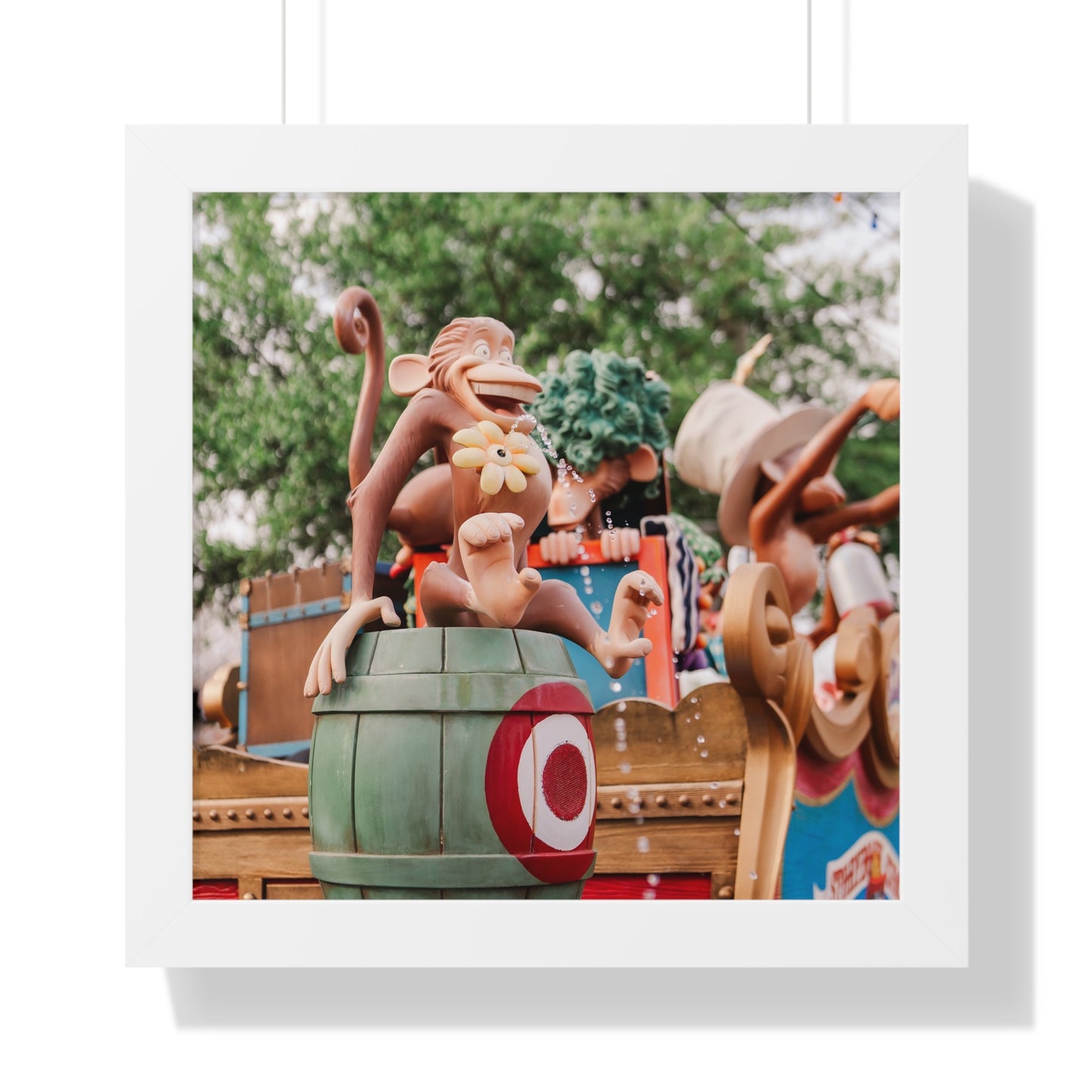 Monkey Around at the Circus - Framed Print