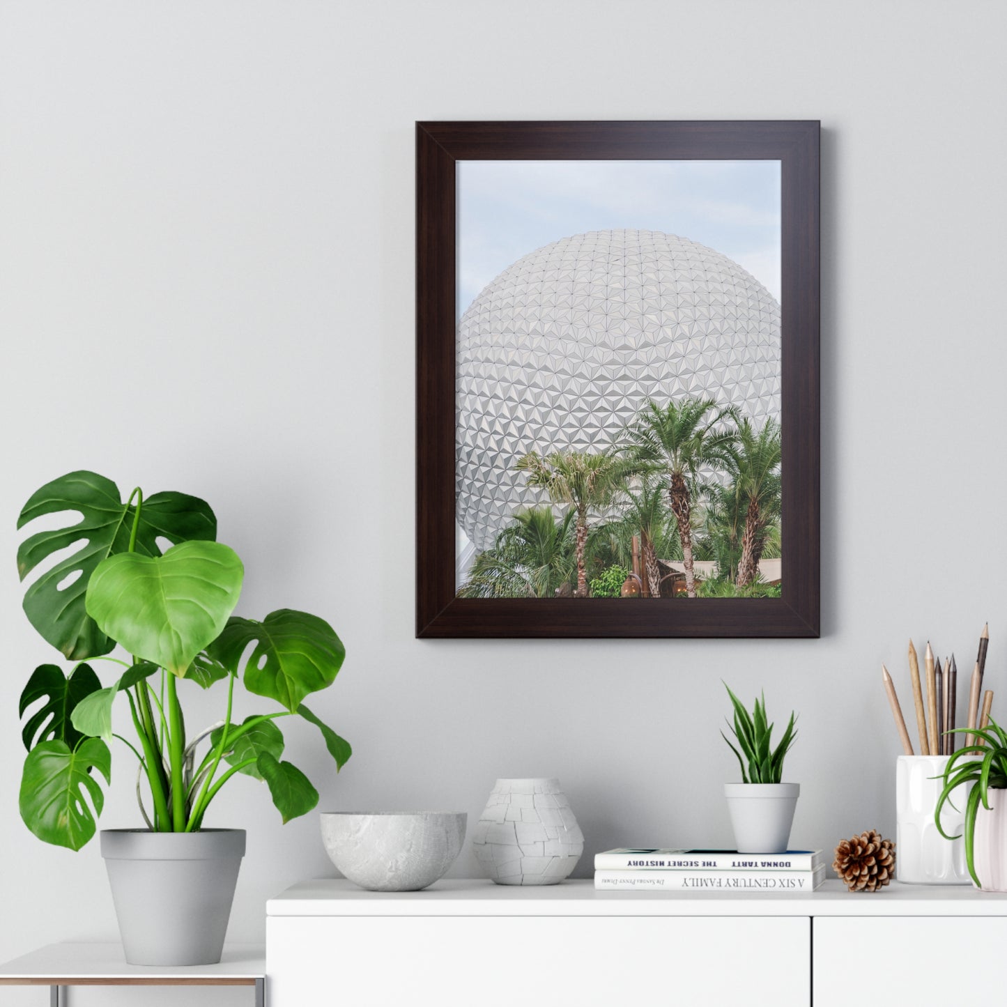 Tropical Golf Ball - Framed Print