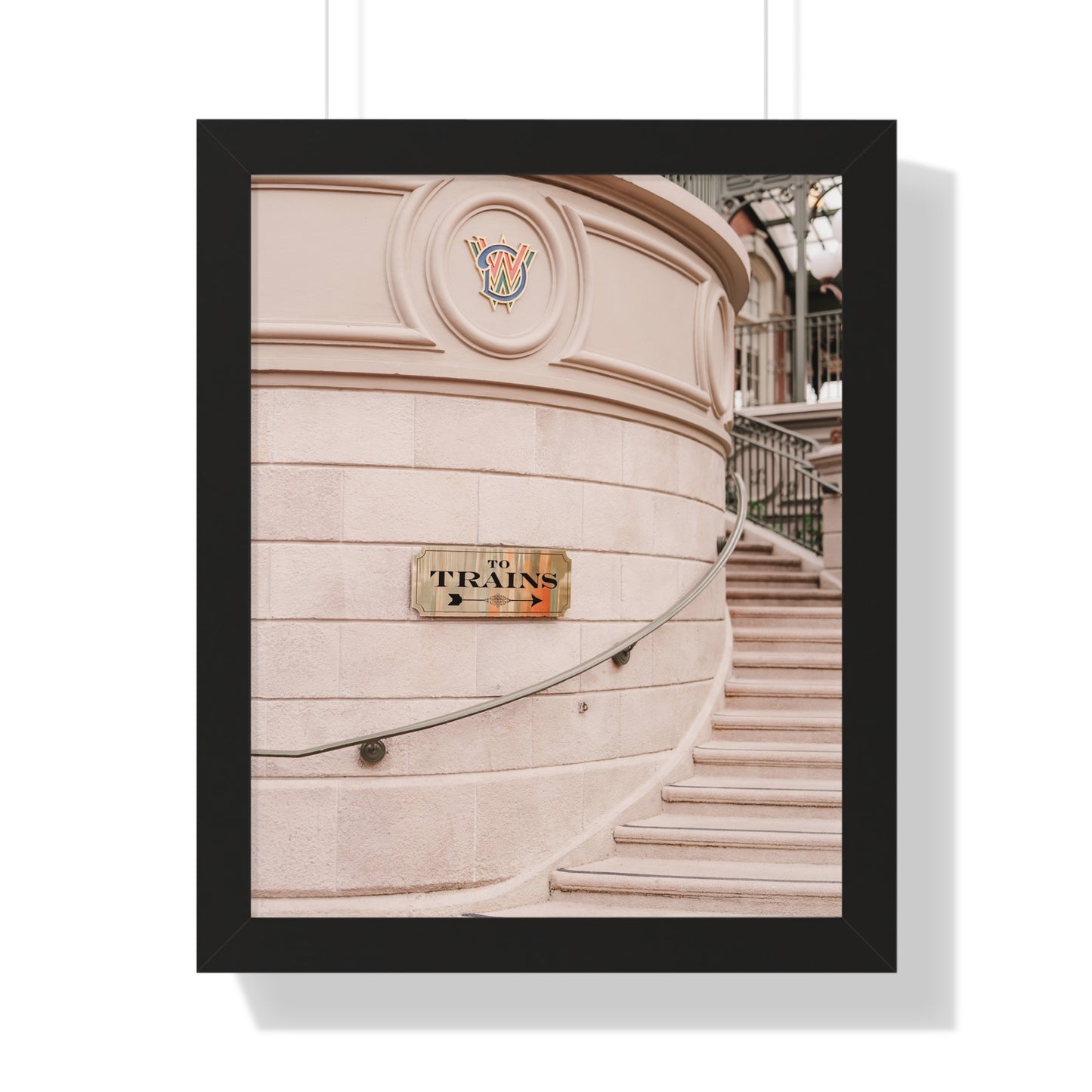 To Trains - Framed Print