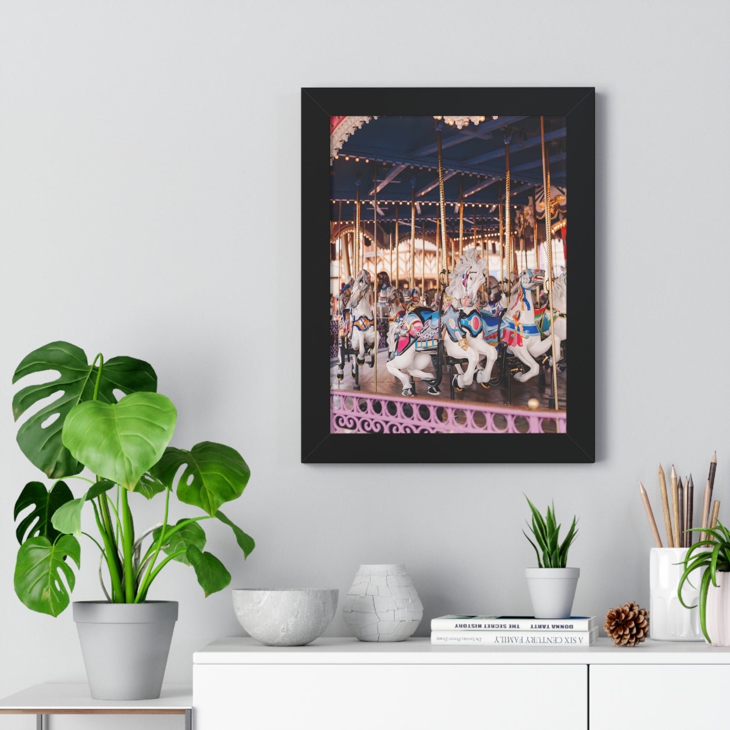 Magical Carousel - Framed Print