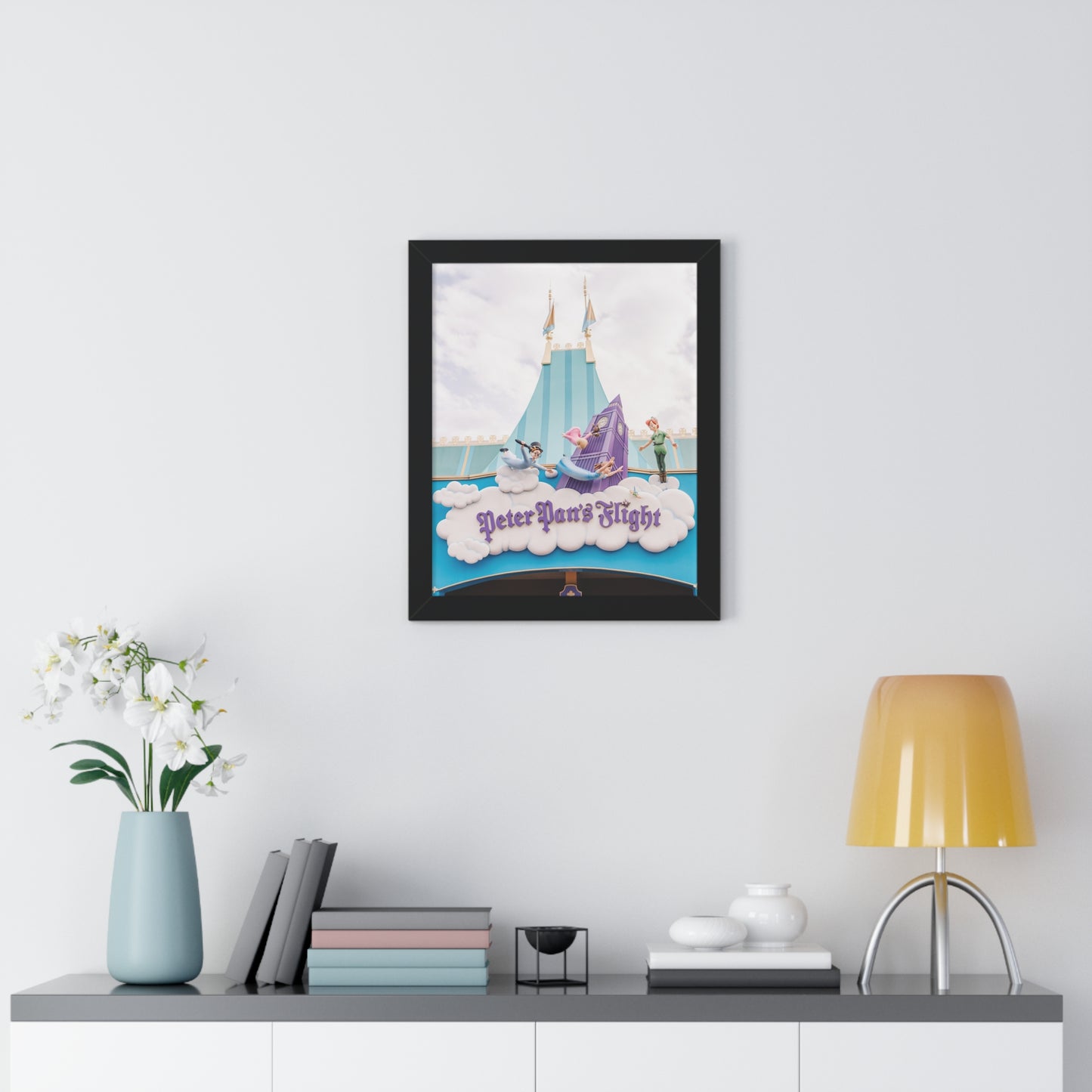 Vertical Flying Boy - Framed Print